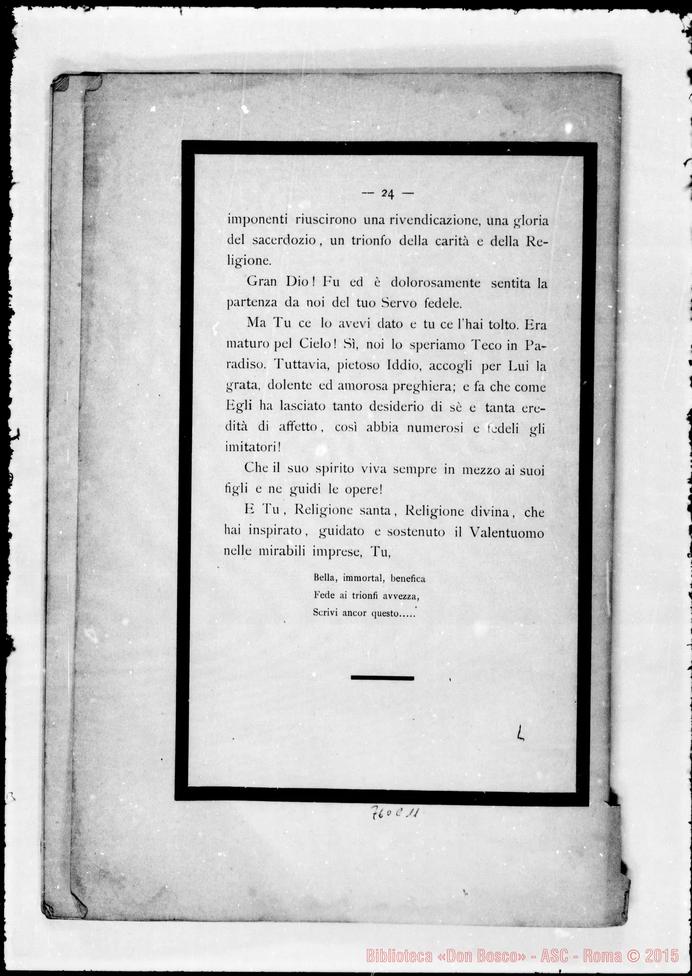 Fotogramma C 11 — Teologo Giacinto Balleslo: Vita intima di Don Giovanni Bosco