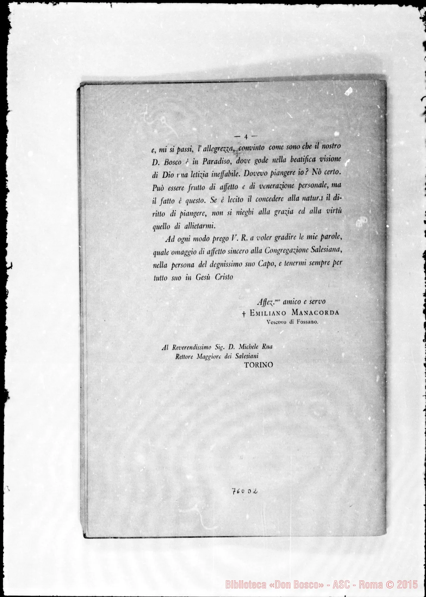 Fotogramma D 2 — Mons. Manacorda: D. Giovanni Bosco