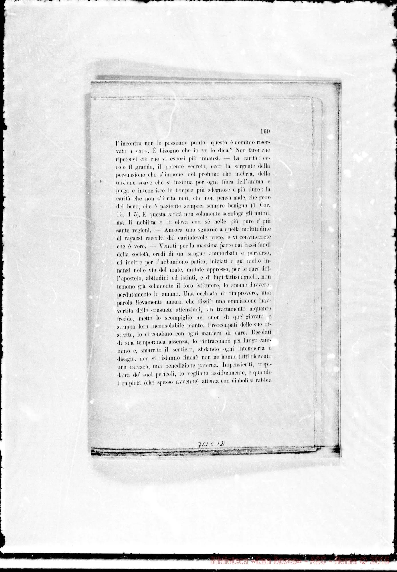 Fotogramma D 12 — Canonico Dottore Antonio Rampazzo: Commemorazione del Sac. D. Giovanni Bosco