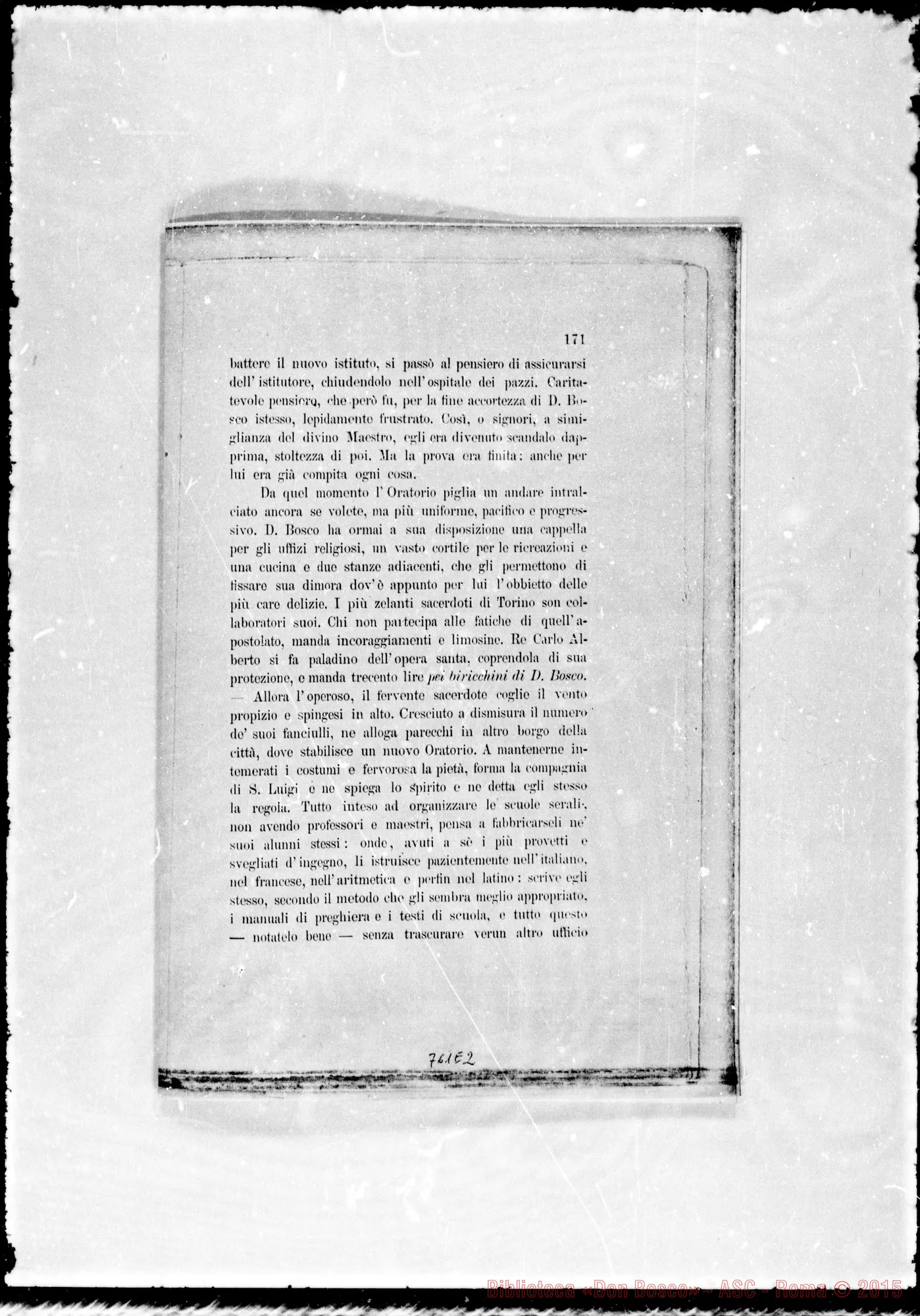 Fotogramma E 2 — Canonico Dottore Antonio Rampazzo: Commemorazione del Sac. D. Giovanni Bosco