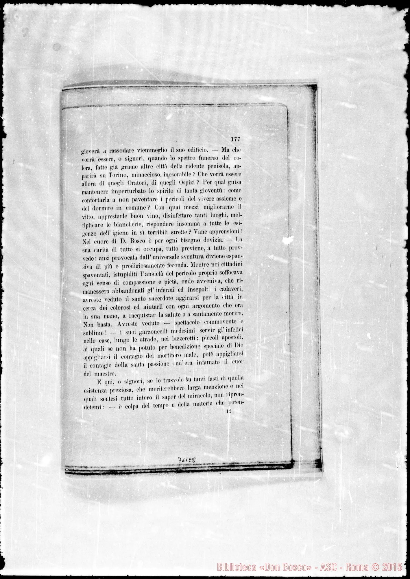 Fotogramma E 8 — Canonico Dottore Antonio Rampazzo: Commemorazione del Sac. D. Giovanni Bosco