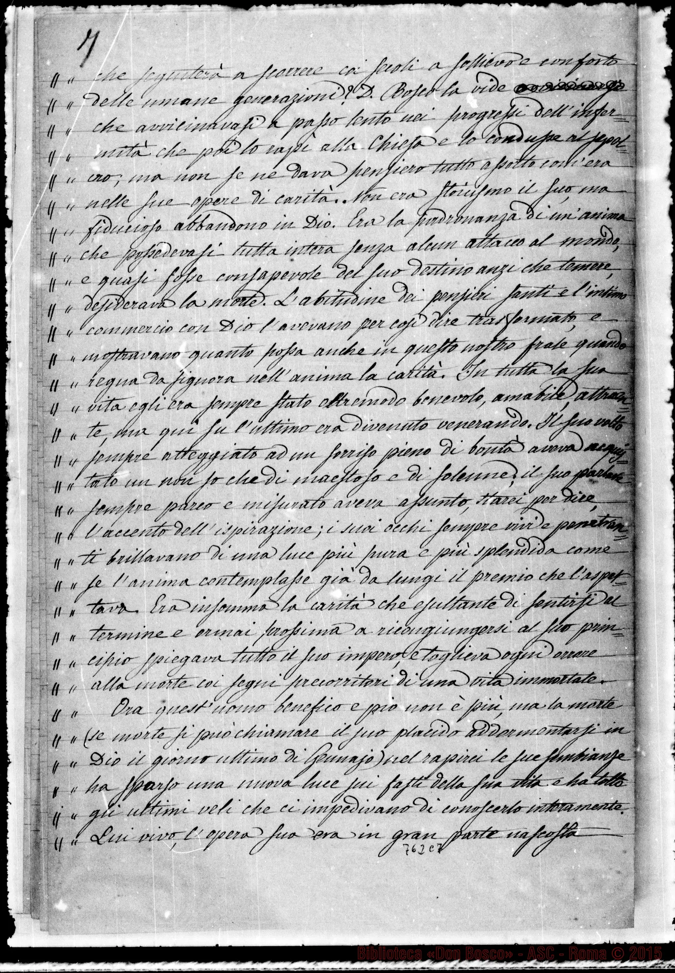 Fotogramma C 7 — Raccolta di D. Berto. Quaderno due: Mons. Rossi E Velluti
