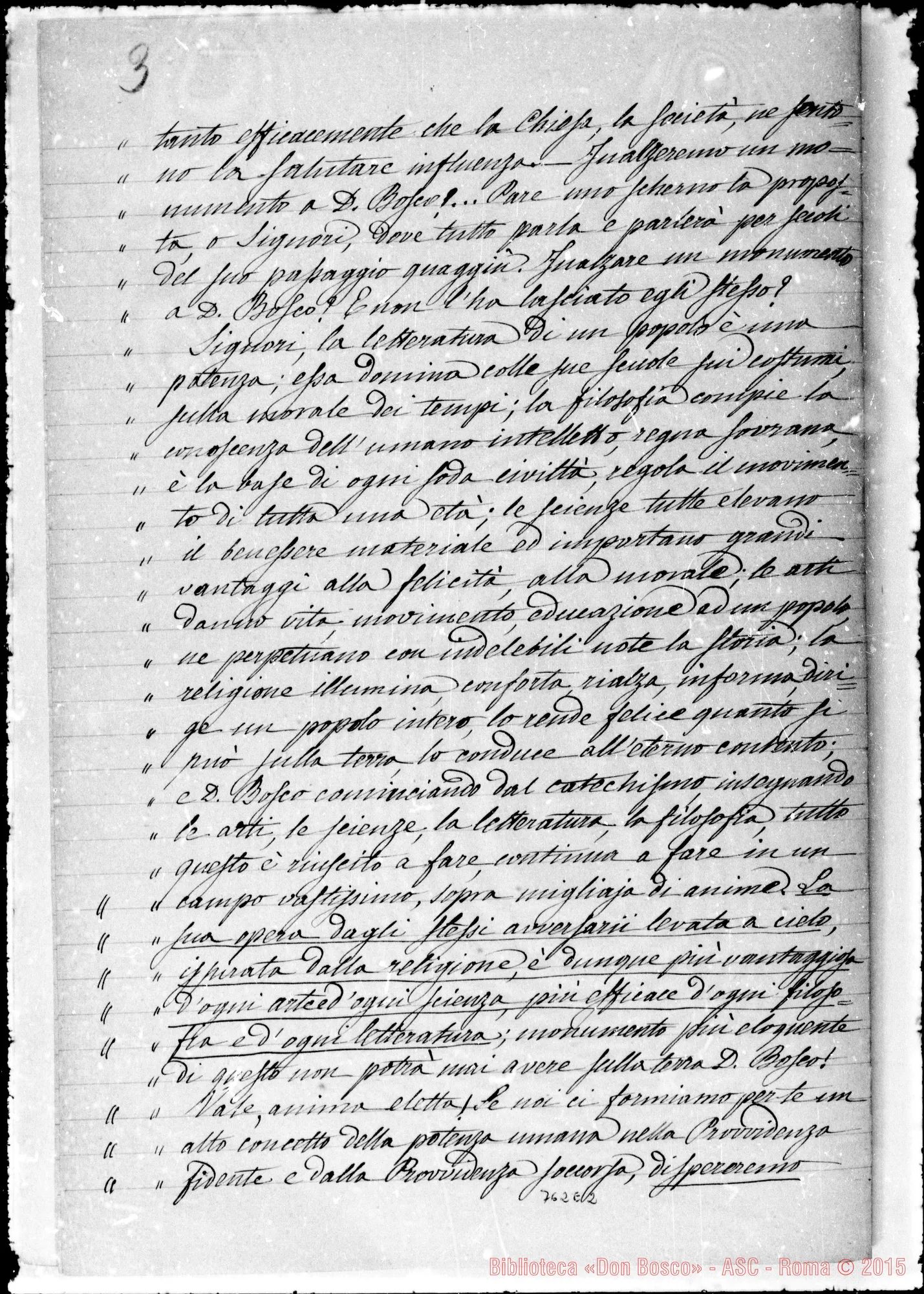 Fotogramma E 2 — Raccolta di D. Berto. Quaderno tre: Francesco Cherubin…