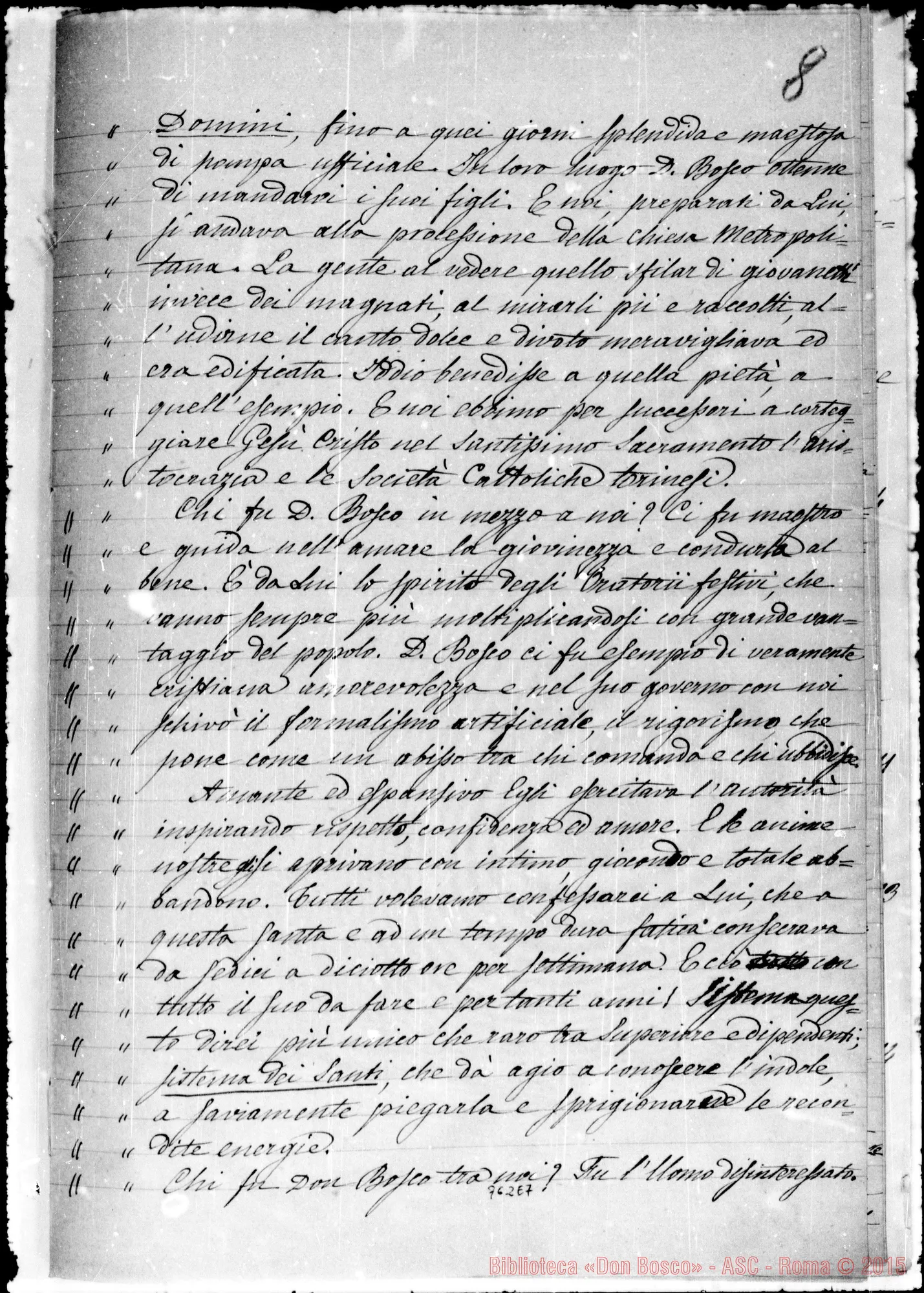 Fotogramma E 7 — Raccolta di D. Berto. Quaderno tre: Francesco Cherubin…