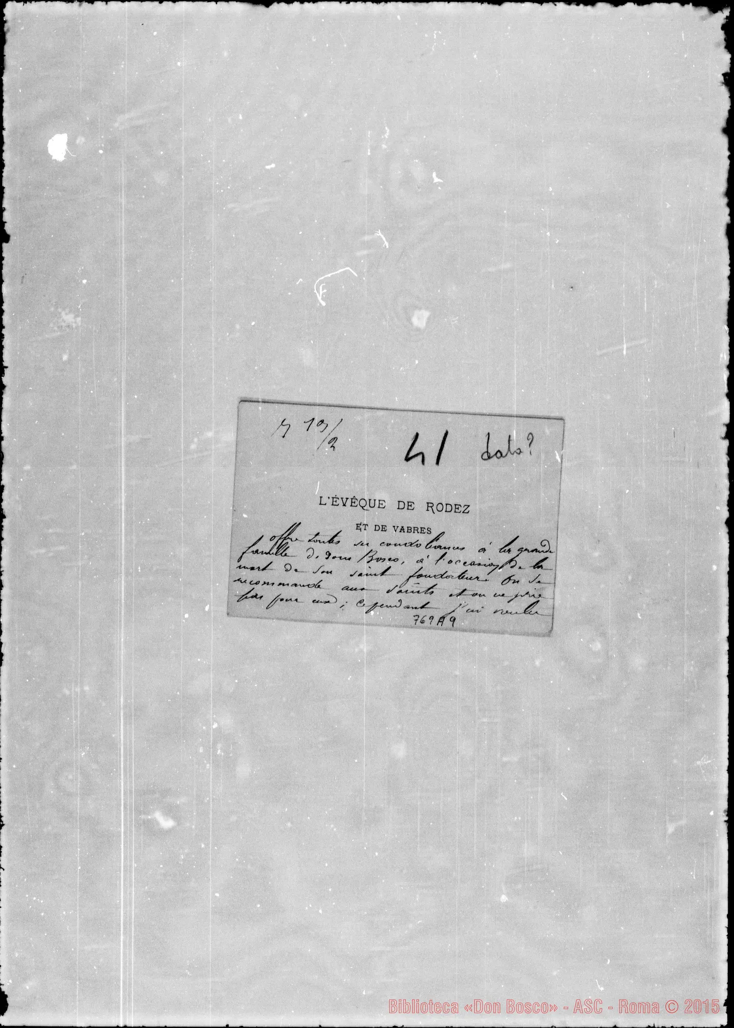 Fotogramma A 9 — Bourret