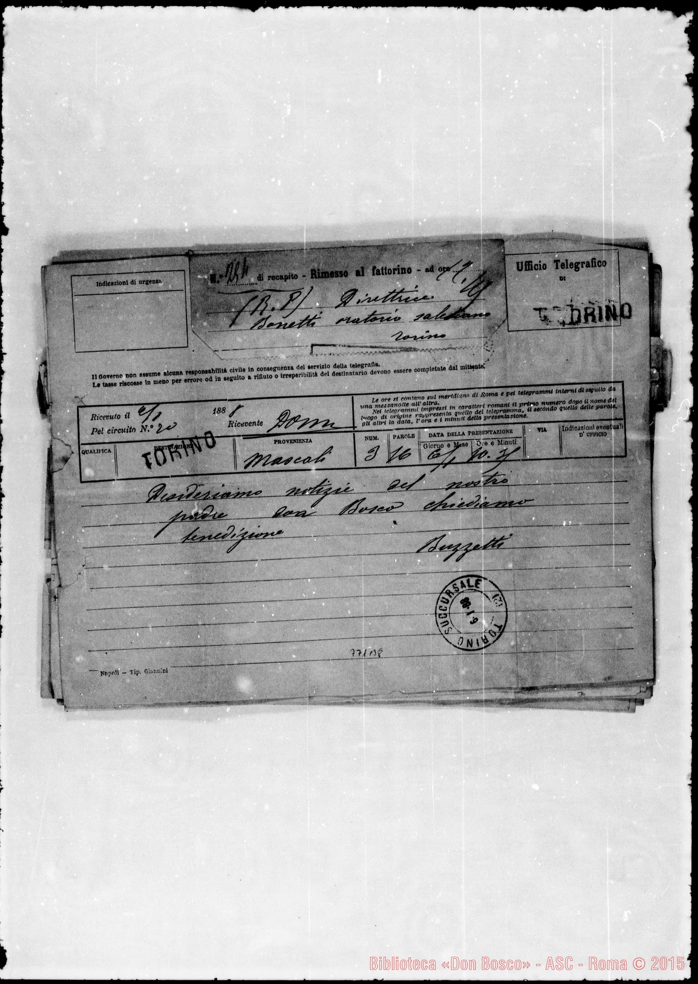 Fotogramma B 8 — Buzzetti-Bonetti