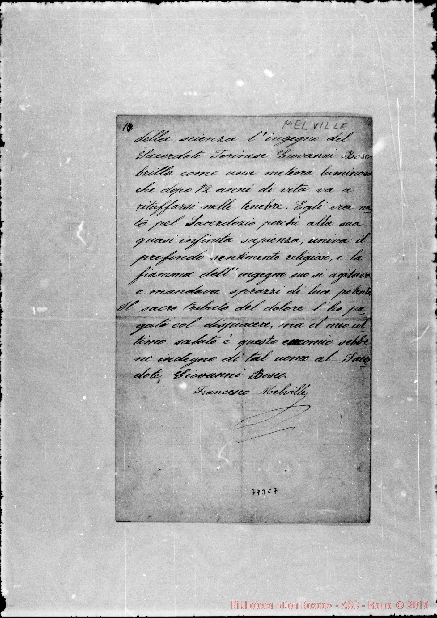 Fotogramma C 7 — Melville