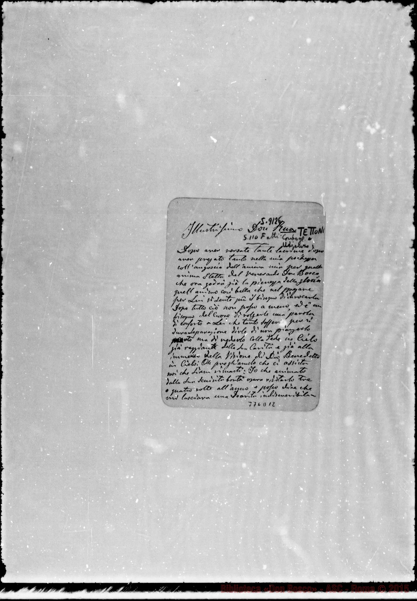 Fotogramma D 12 — Tettoni