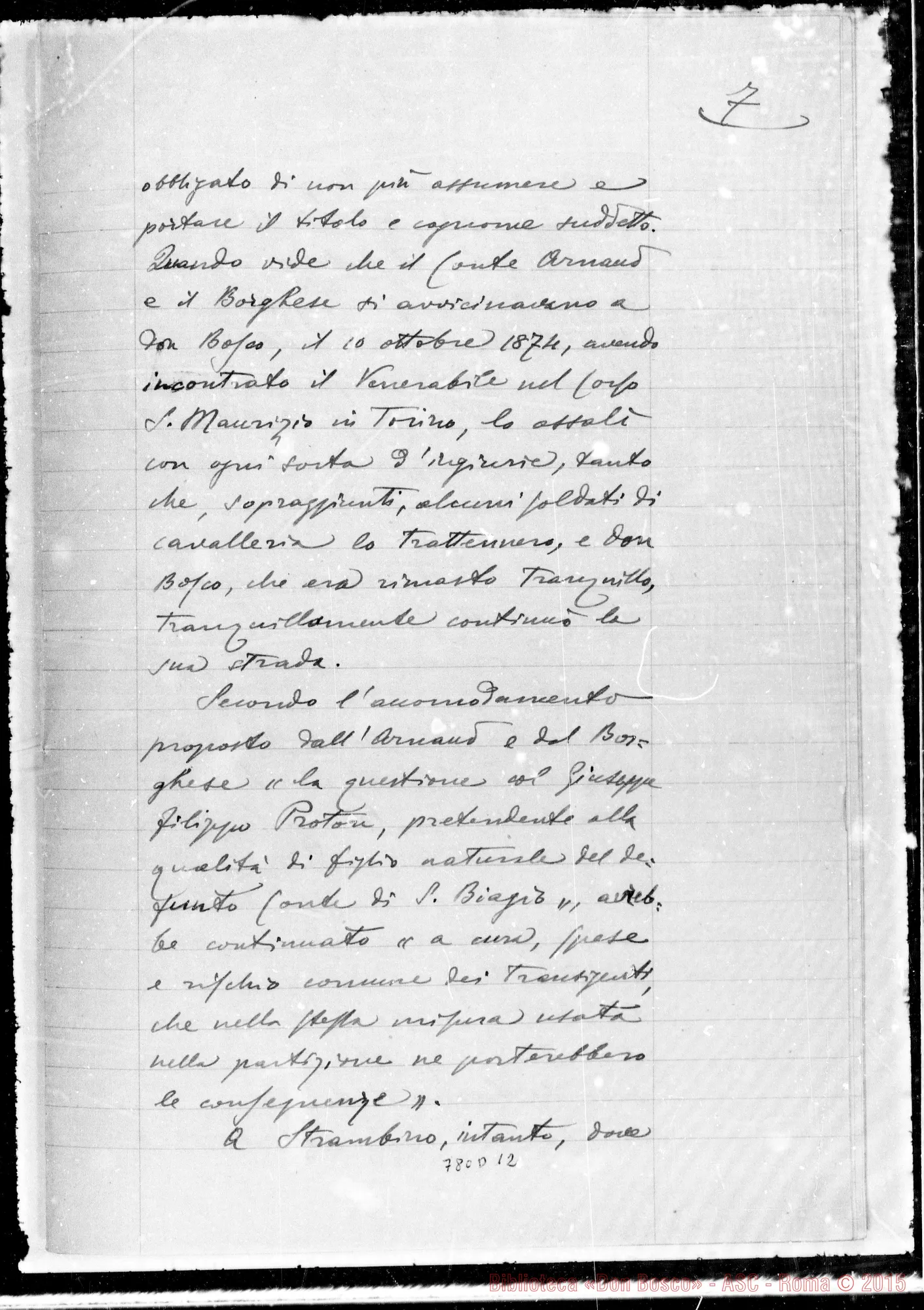 Fotogramma D 12 — Pratica. Copia ms.