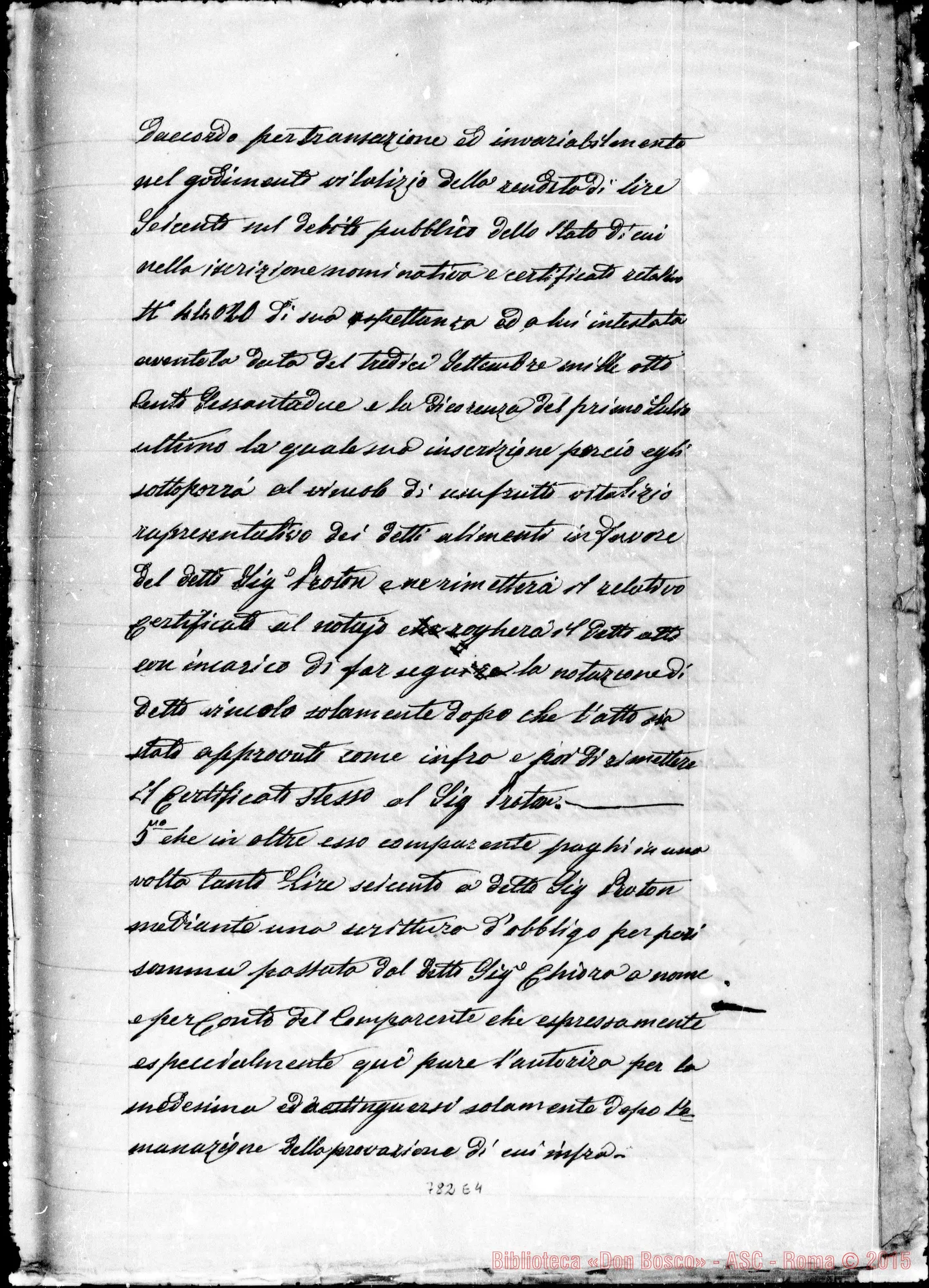 Fotogramma E 4 — ATTO di Transazione