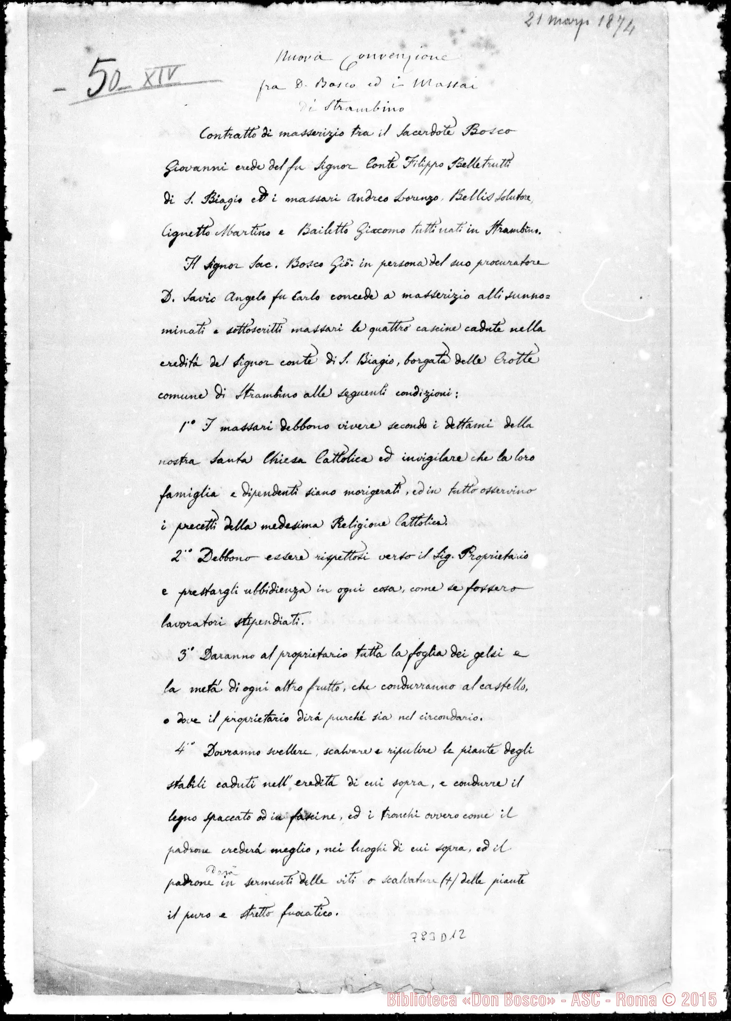 Fotogramma D 12 — Nuova convenzione