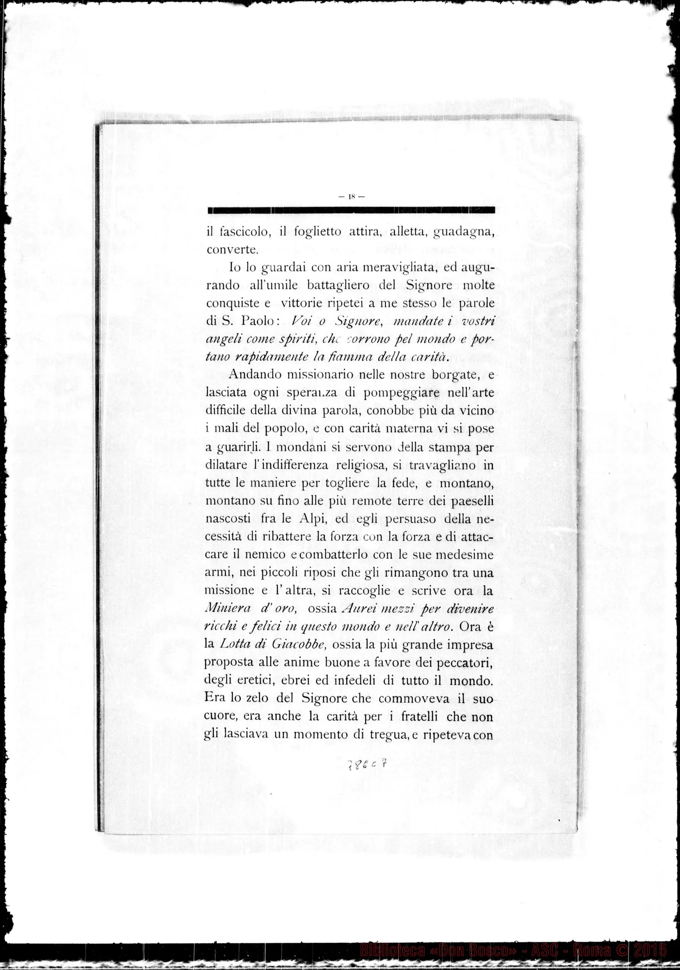 Fotogramma C 7 — Elogio funebre di D. Domenico Bongiovanni