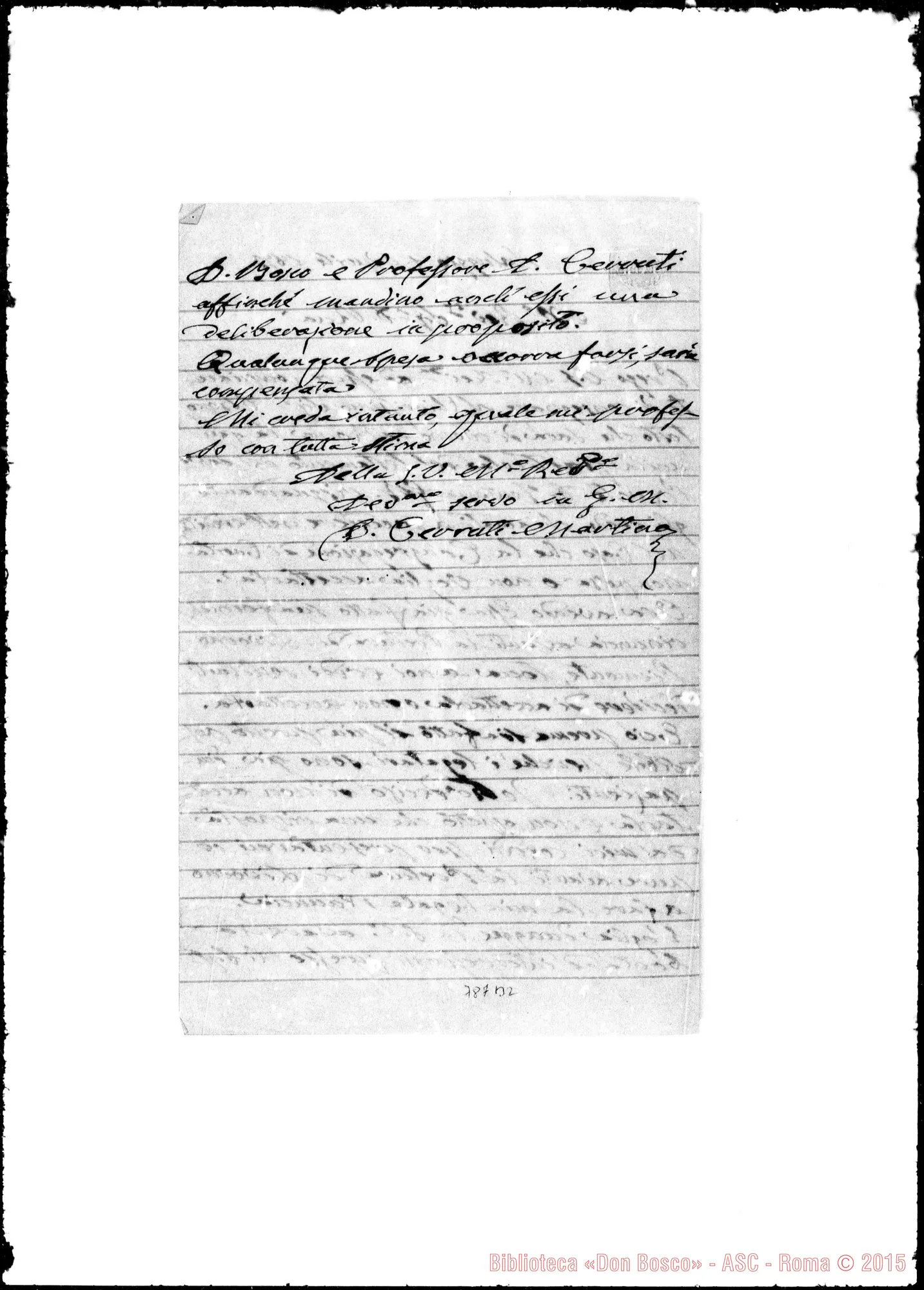 Fotogramma B 2 — Lettere: Cerruti Martino-Rua