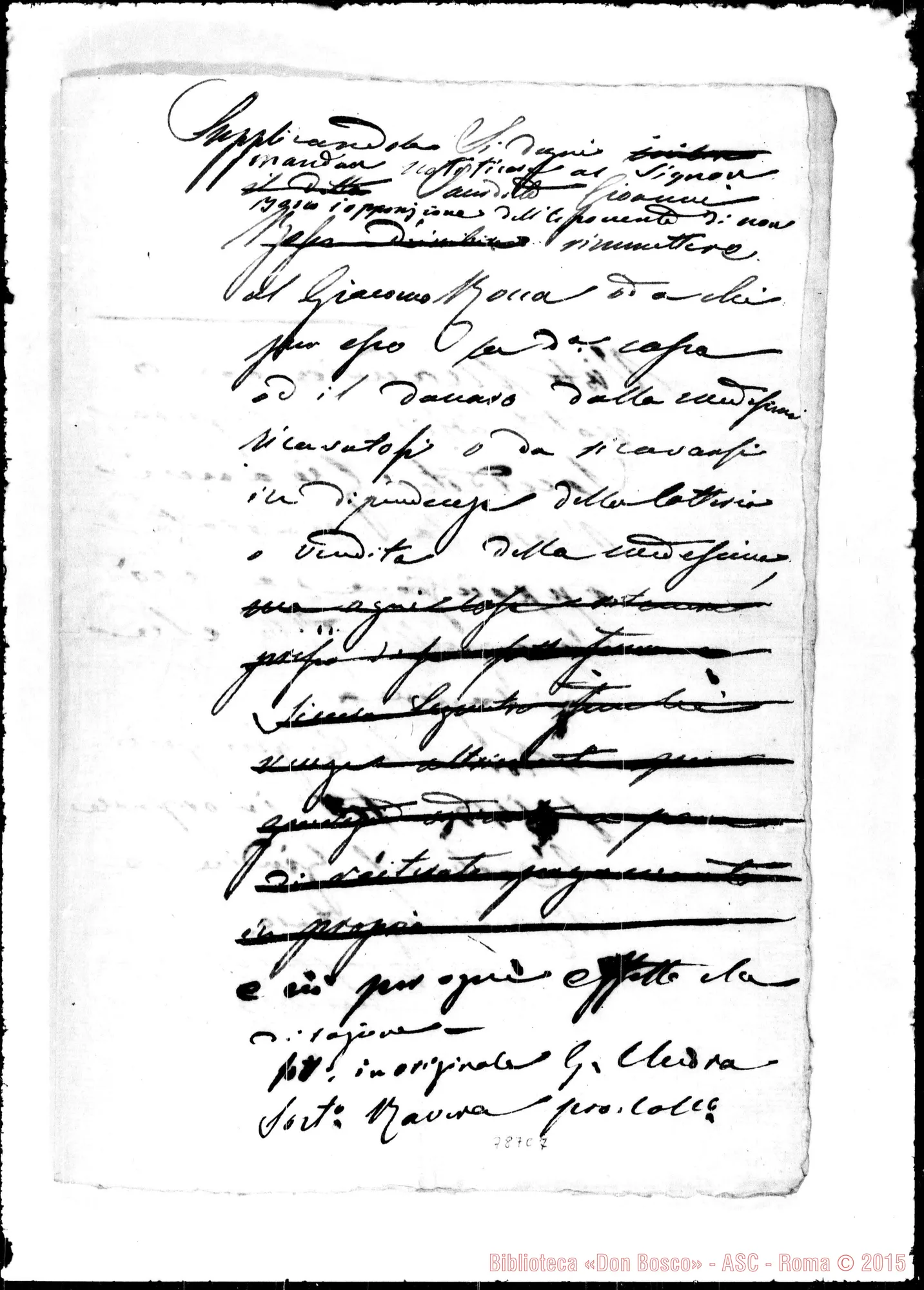 Fotogramma C 7 — Rocca Giacomo. Ill.mo Sig. Giudice…