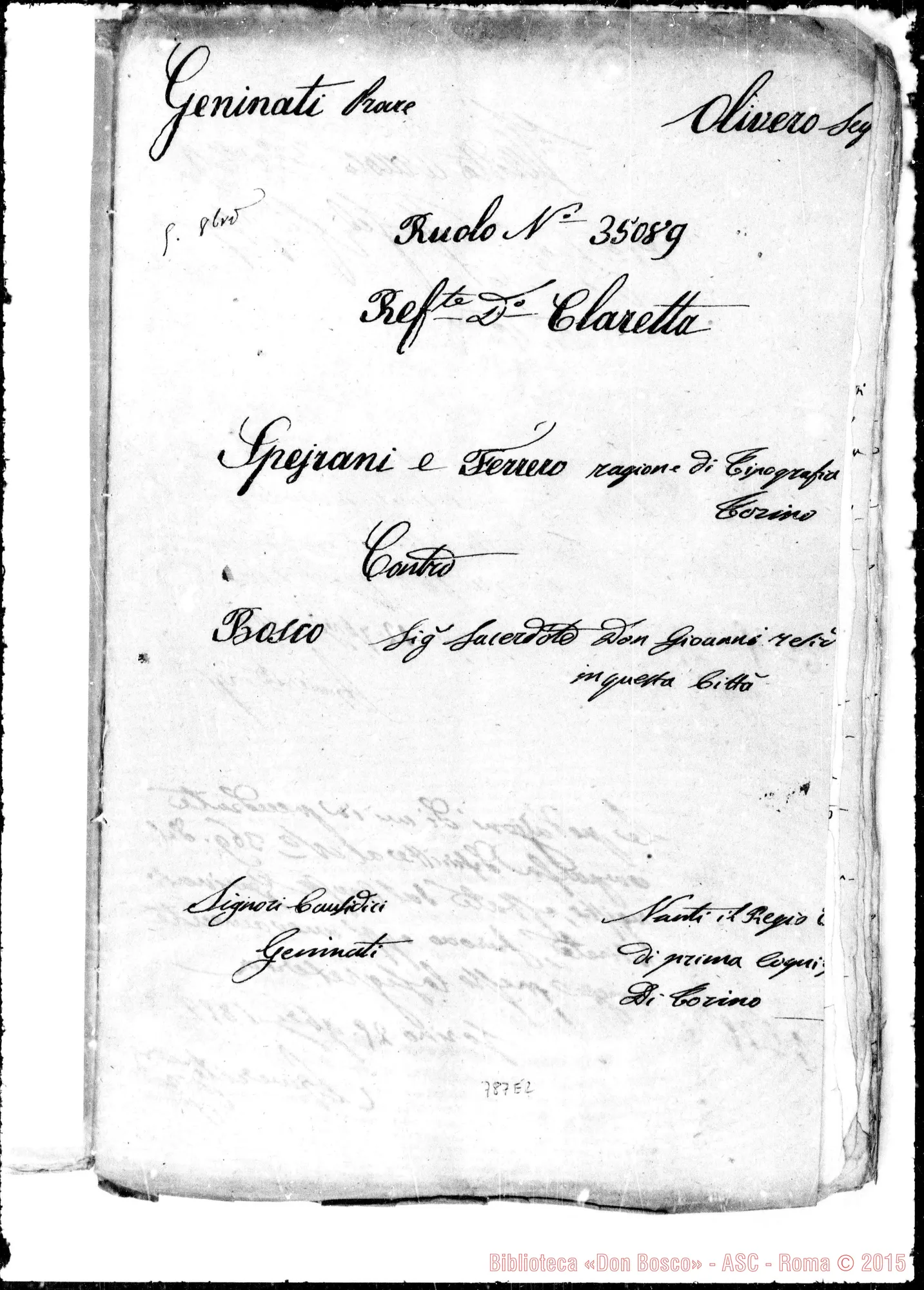Fotogramma E 2 — Il Regio Tribunale di Prima Cognizione ed esposizione…