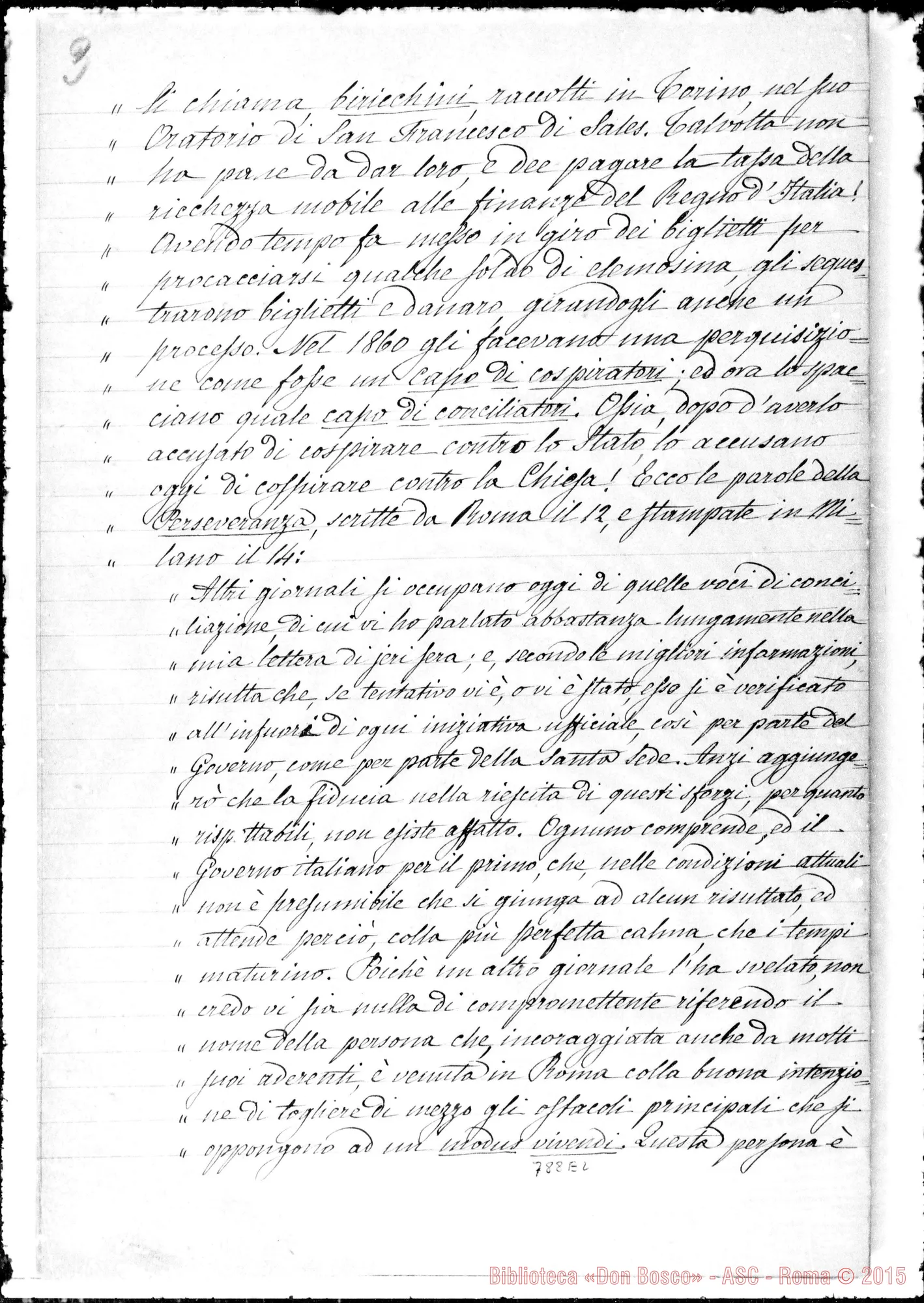 Fotogramma E 2 — Alcuni Documenti pubblici E privati… Copia ms. Berto