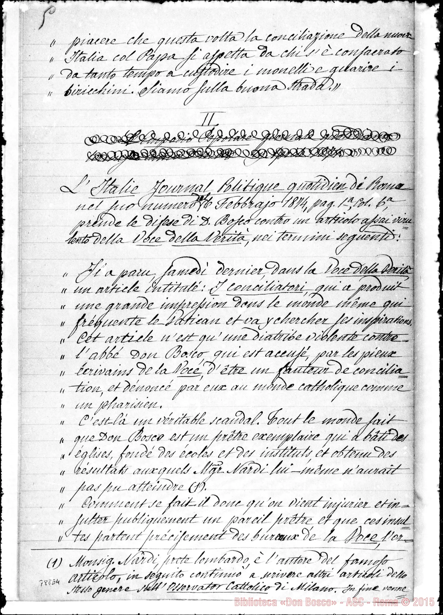 Fotogramma E 4 — Alcuni Documenti pubblici E privati… Copia ms. Berto