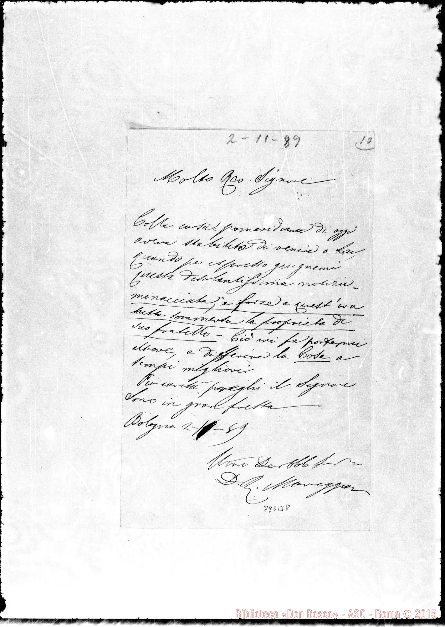 Fotogramma B 8 — Mareggiani-Molto Rev.do Sig.