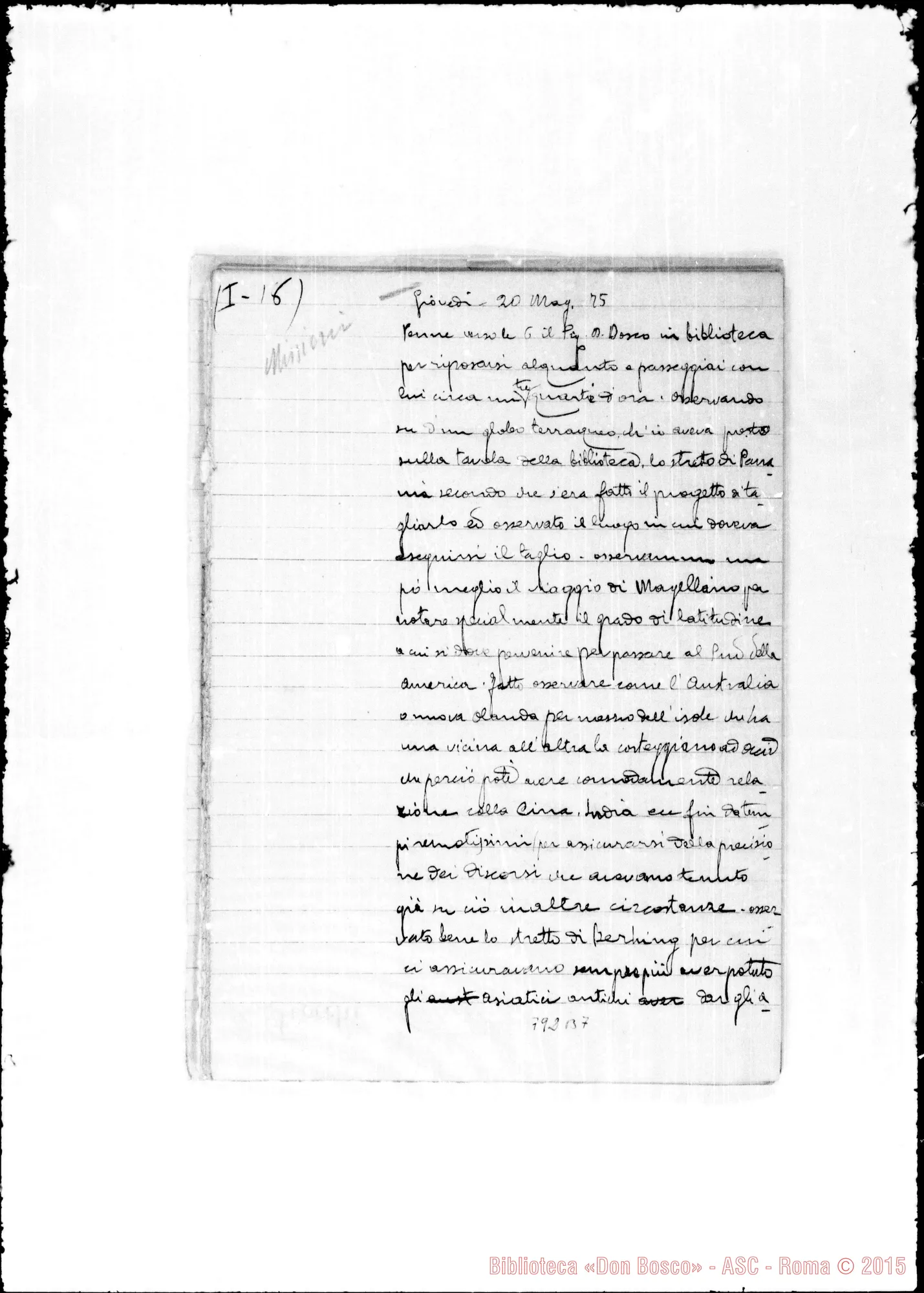 Fotogramma B 7 — Barberis: Prima redazione ms. di varie mani in fogli staccati