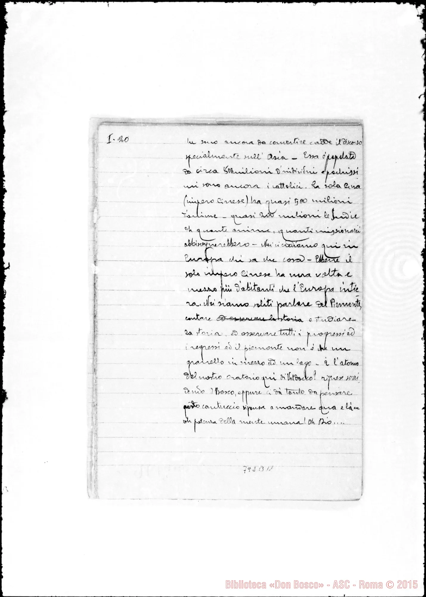 Fotogramma B 11 — Barberis: Prima redazione ms. di varie mani in fogli staccati