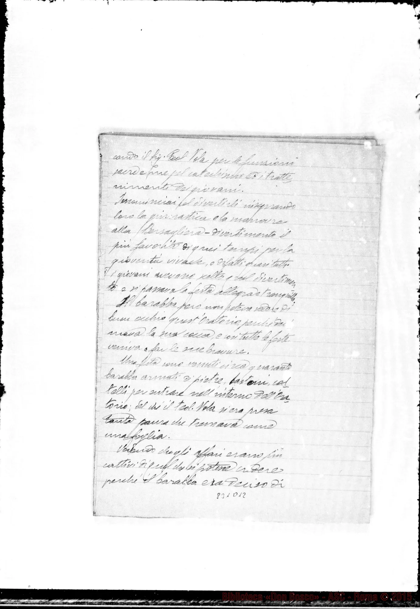 Fotogramma D 12 — Memorie di «Brosio il bersagliere». Copia