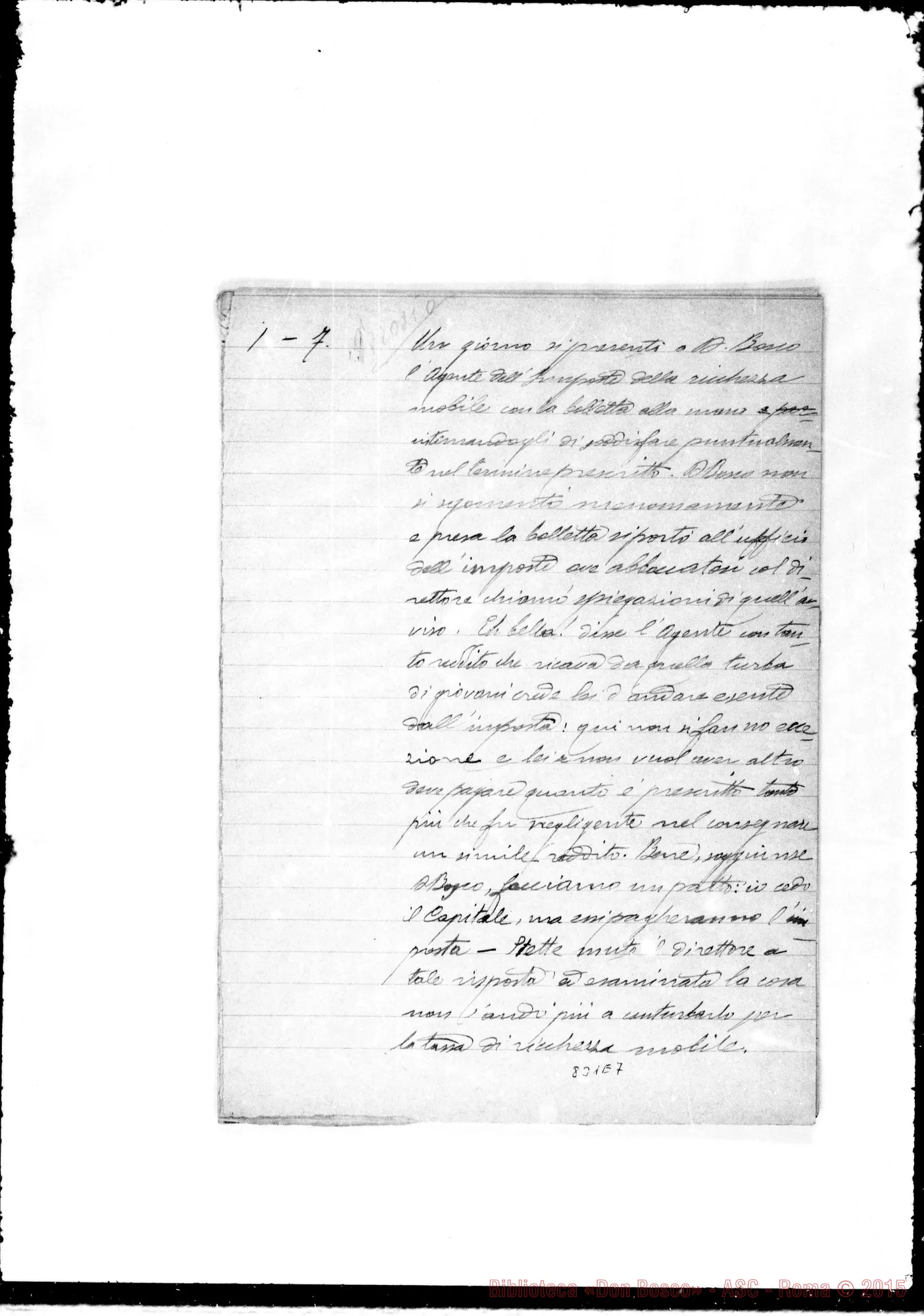 Fotogramma E 7 — Memorie di «Brosio il bersagliere». Copia