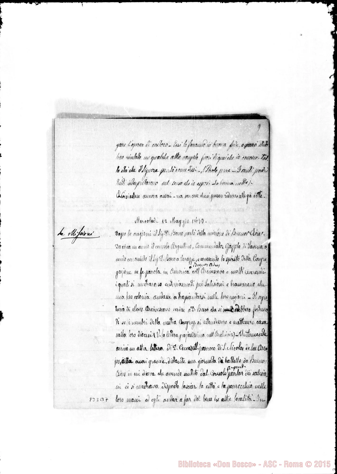 Fotogramma B 7 — Cronichetta: Discorsetti. 1875 Da Maggio A Giugno