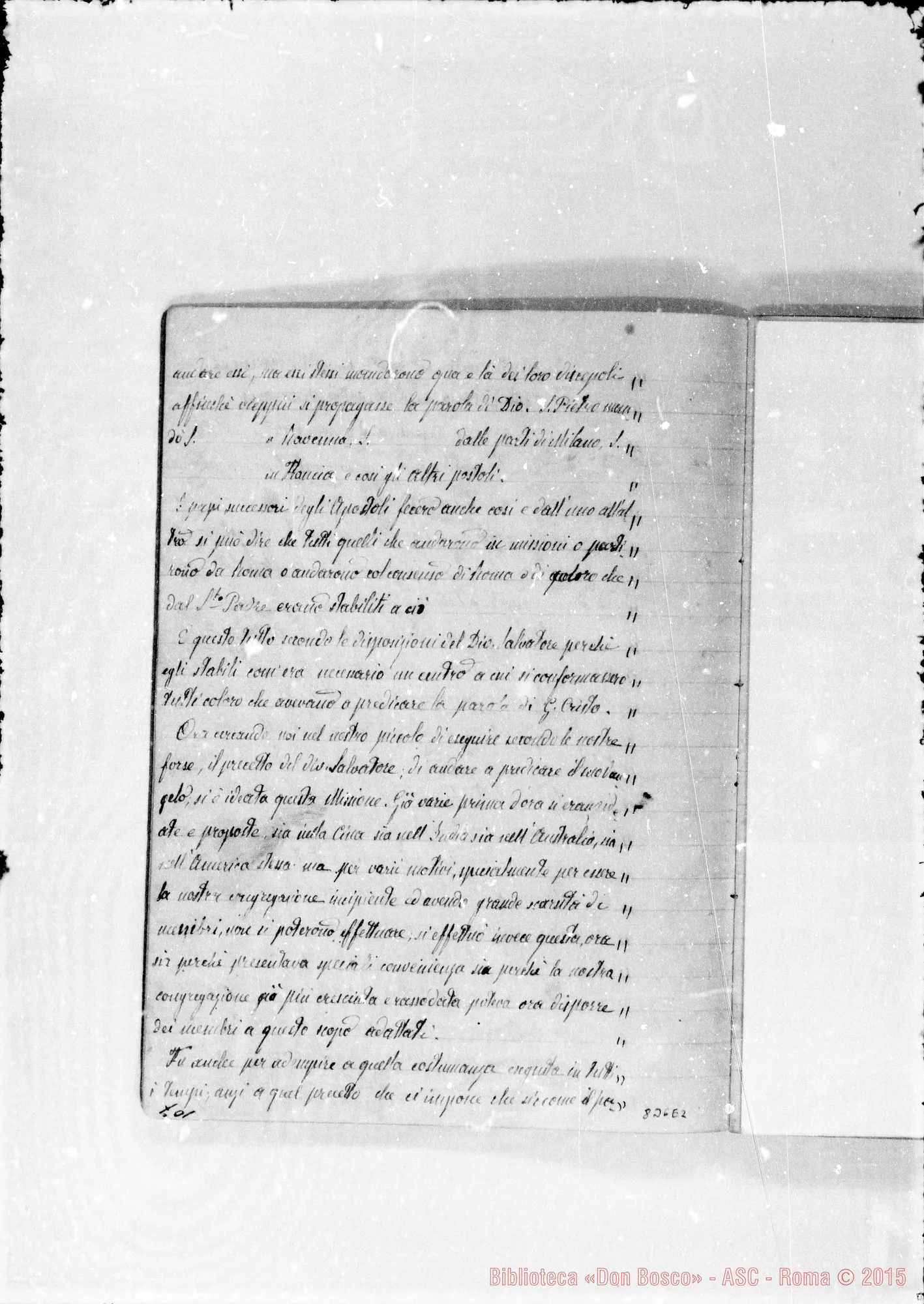 Fotogramma E 2 — Discorsetto in occasione della partenza primi Missionari