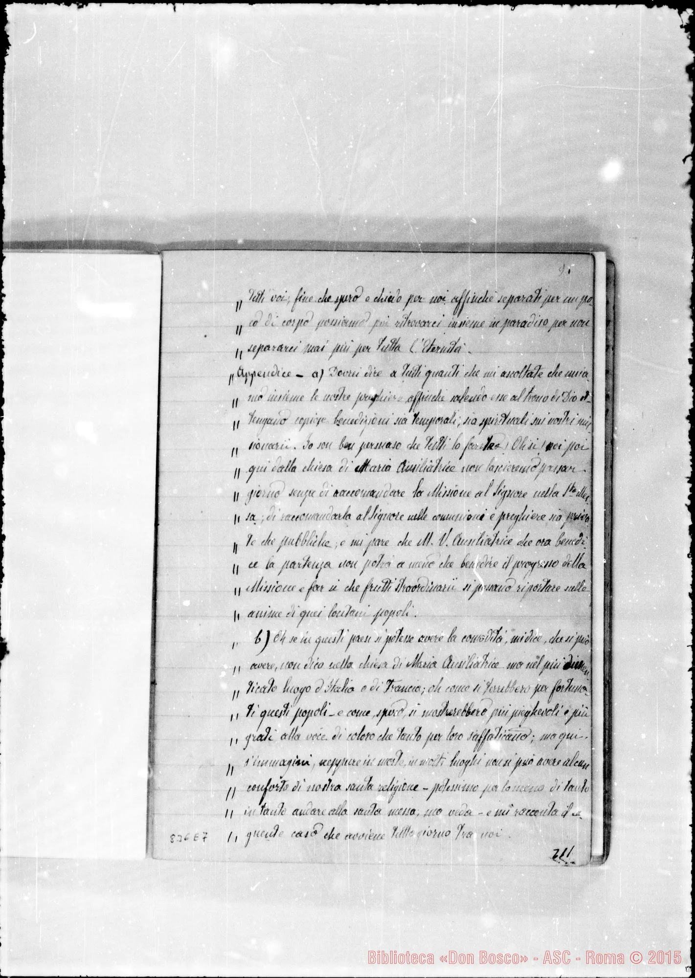 Fotogramma E 7 — Discorsetto in occasione della partenza primi Missionari