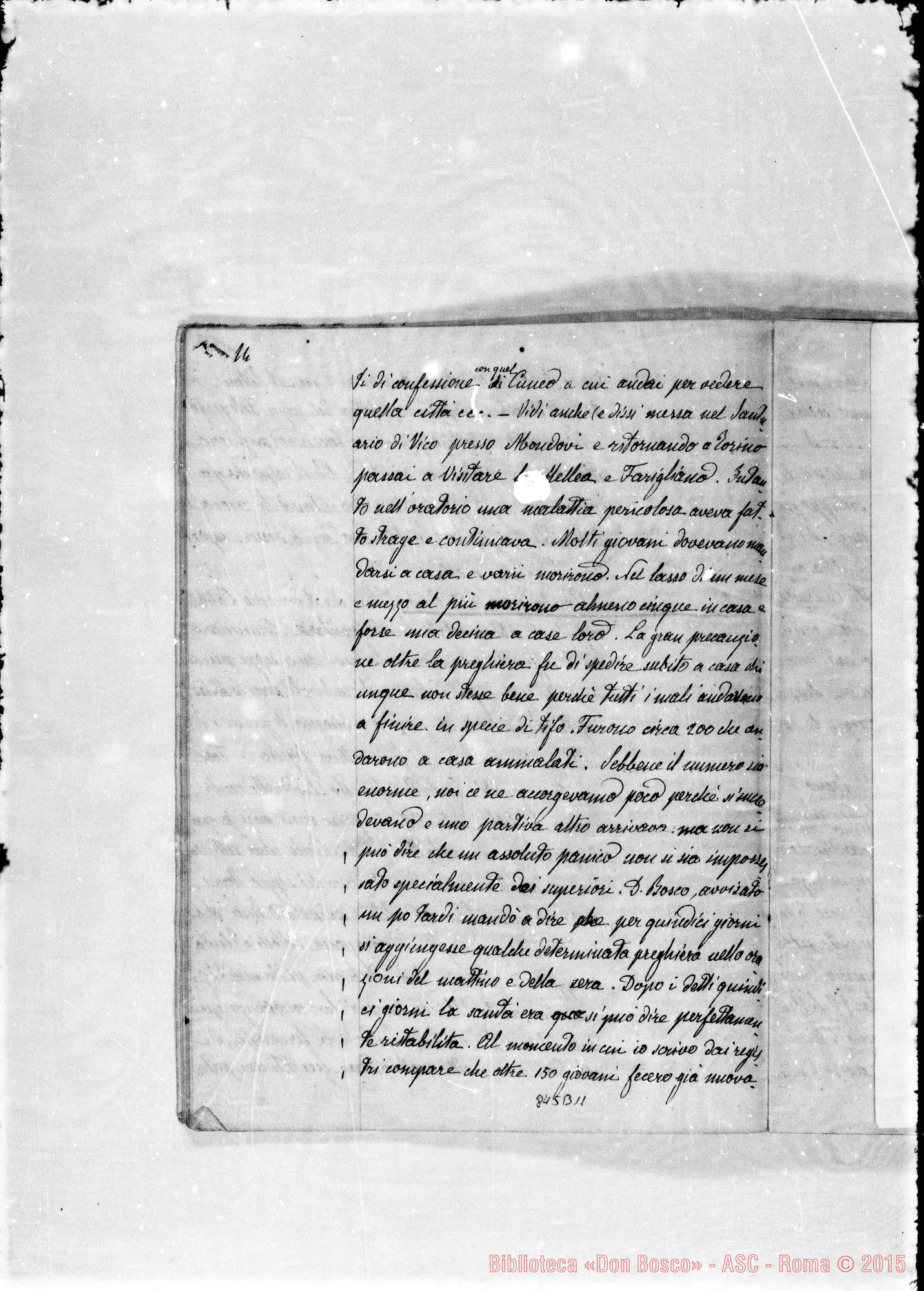 Fotogramma B 11 — Cronichetta: Dall’8 dicembre del 1877