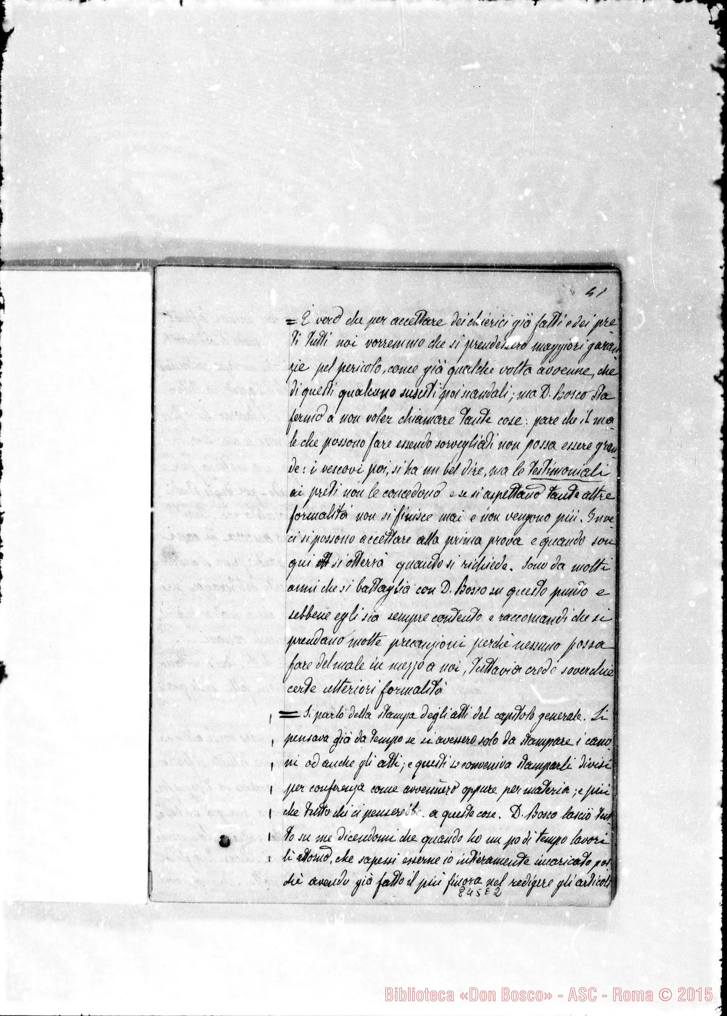 Fotogramma E 2 — Cronichetta: Dall’8 dicembre del 1877
