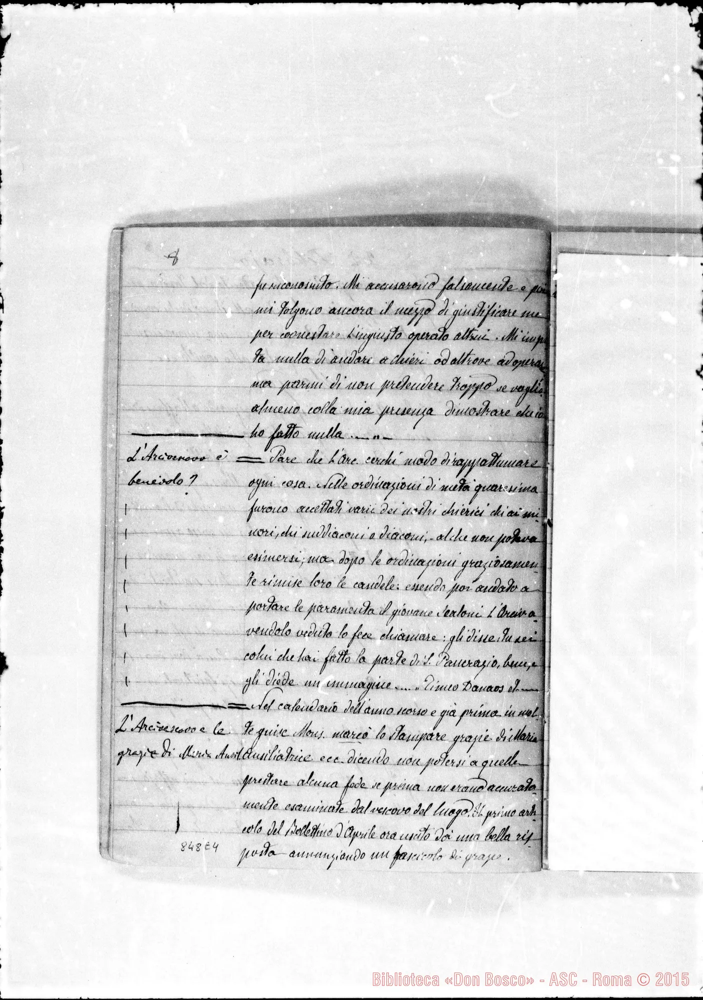 Fotogramma E 4 — 15 febbraio 1879