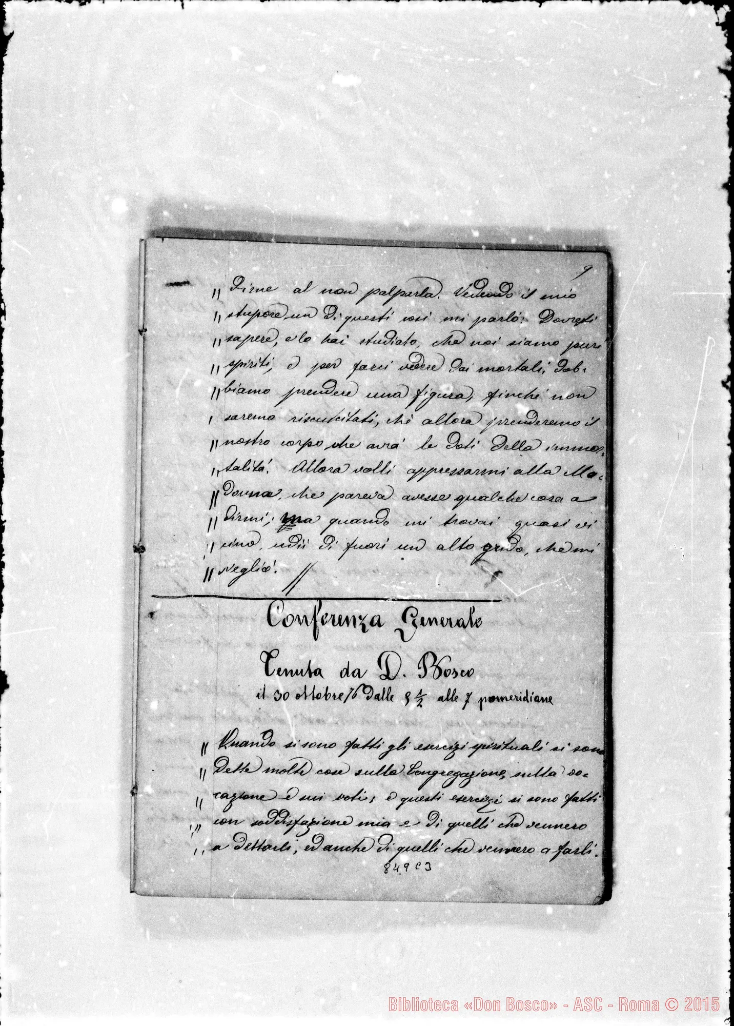 Fotogramma C 3 — Conferenze