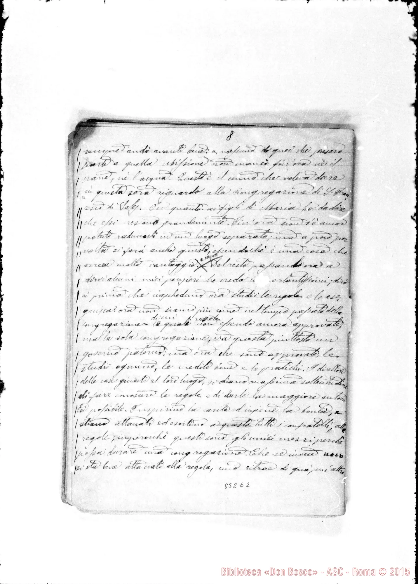 Fotogramma E 2 — Relazione generale sulla Società di S. Francesco di Sales…