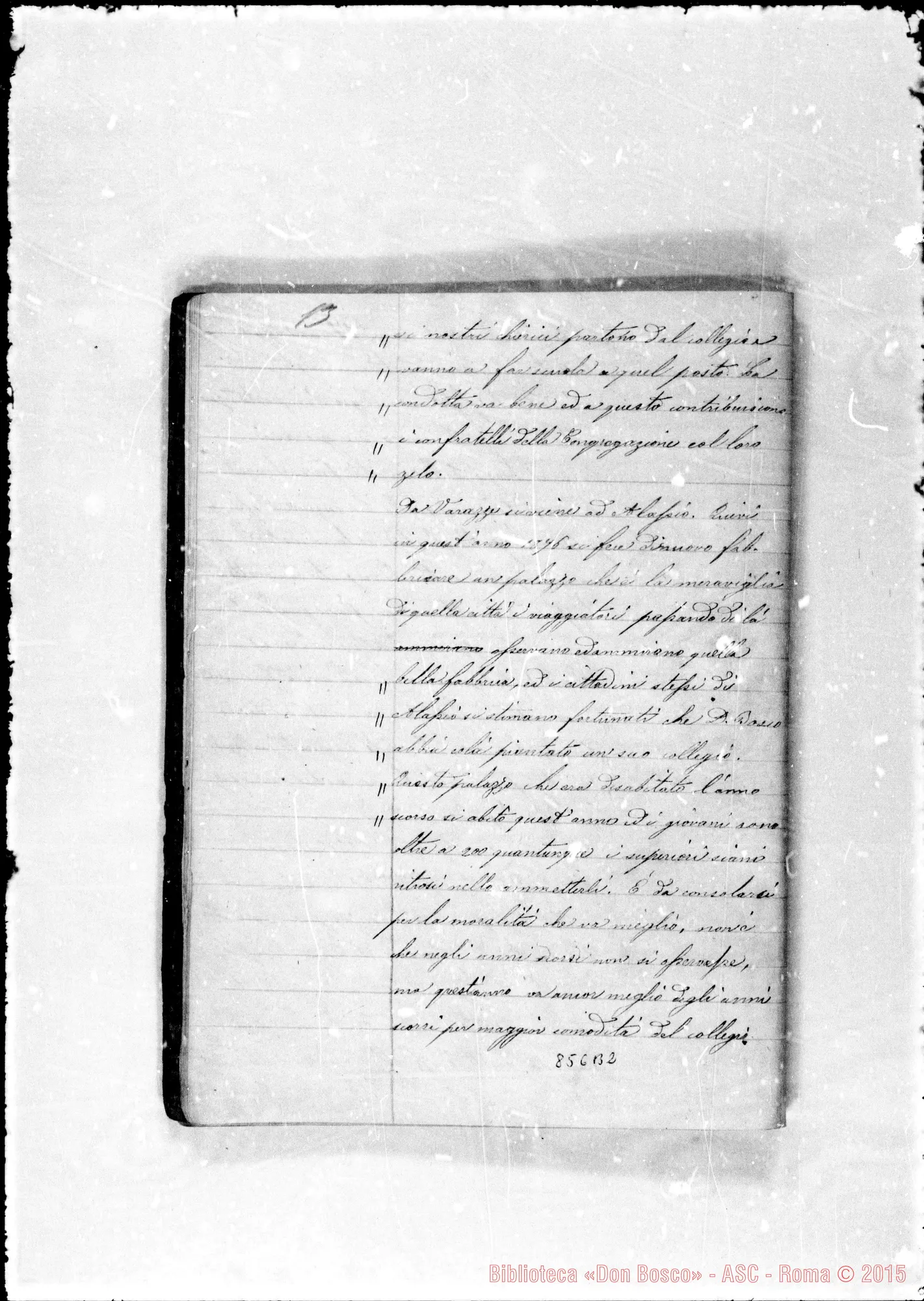 Fotogramma B 2 — Conferenze di D. Bosco dal 31 dicembre 76 alli 11 aprile 1877