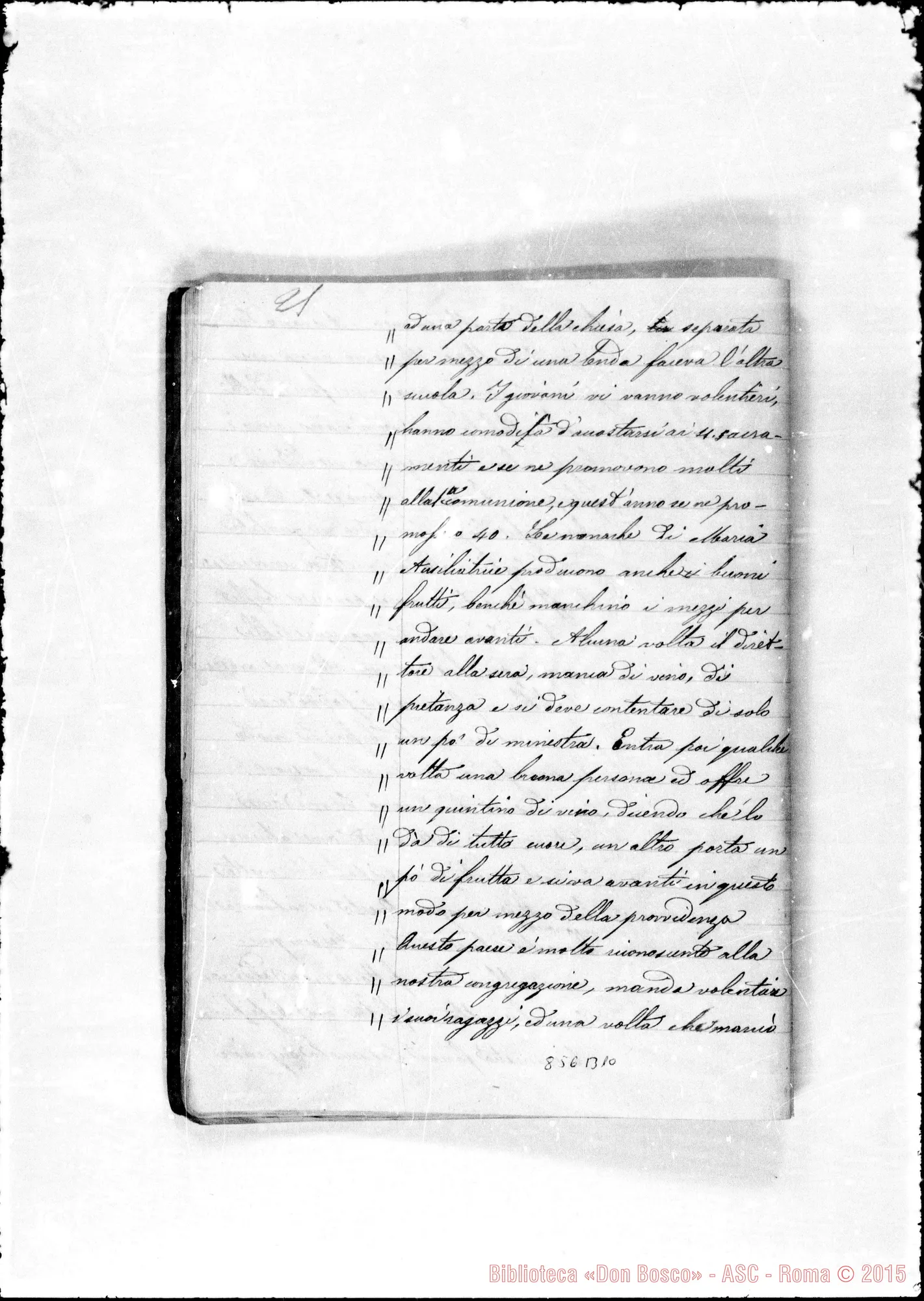 Fotogramma B 10 — Conferenze di D. Bosco dal 31 dicembre 76 alli 11 aprile 1877