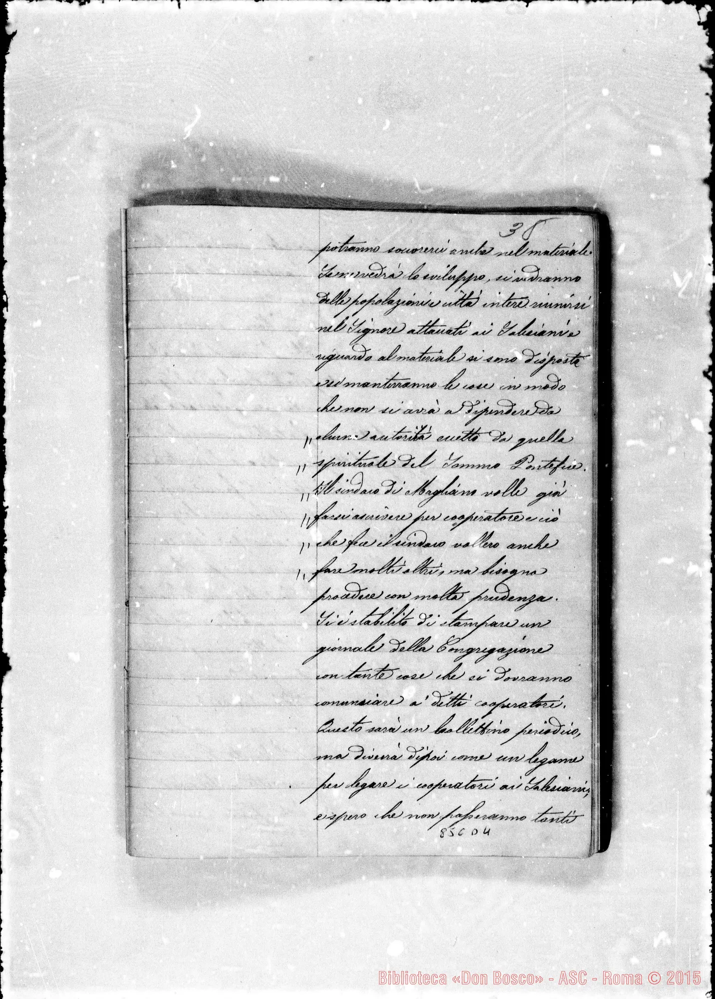 Fotogramma D 4 — Conferenze di D. Bosco dal 31 dicembre 76 alli 11 aprile 1877