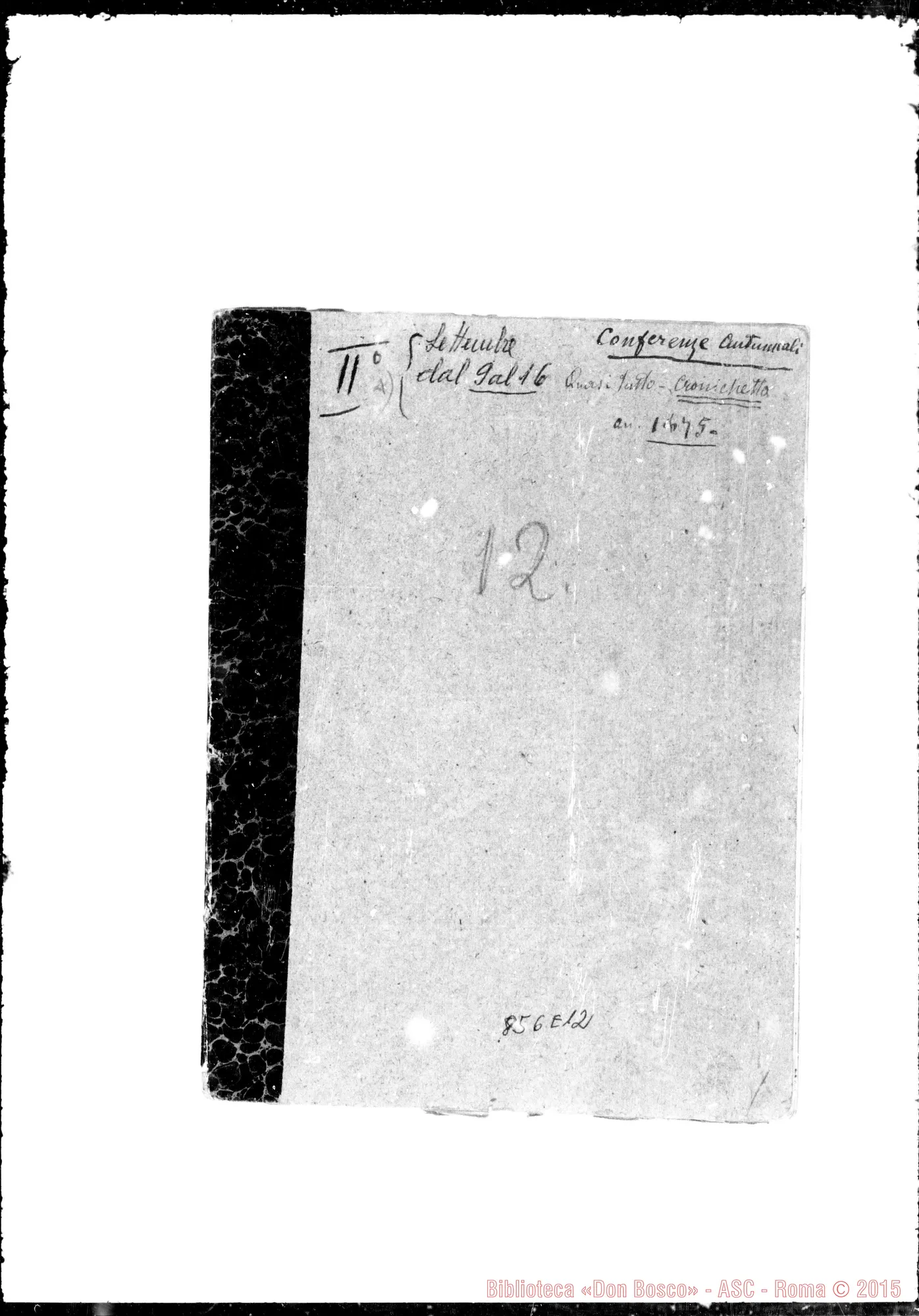 Fotogramma E 12 — Conferenze autunnali