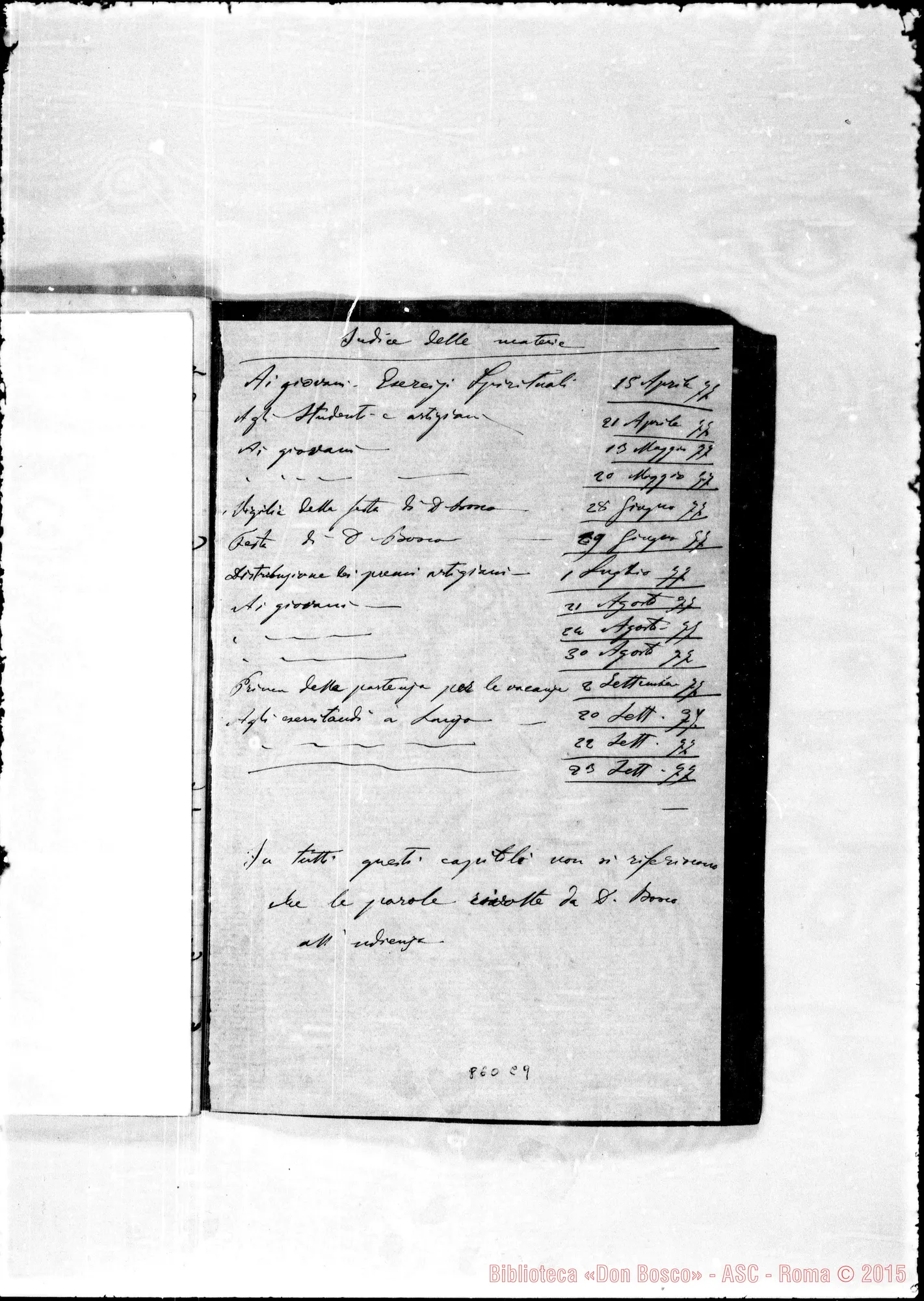 Fotogramma C 9 — Parole ai giovani: aprile-settembre 1877