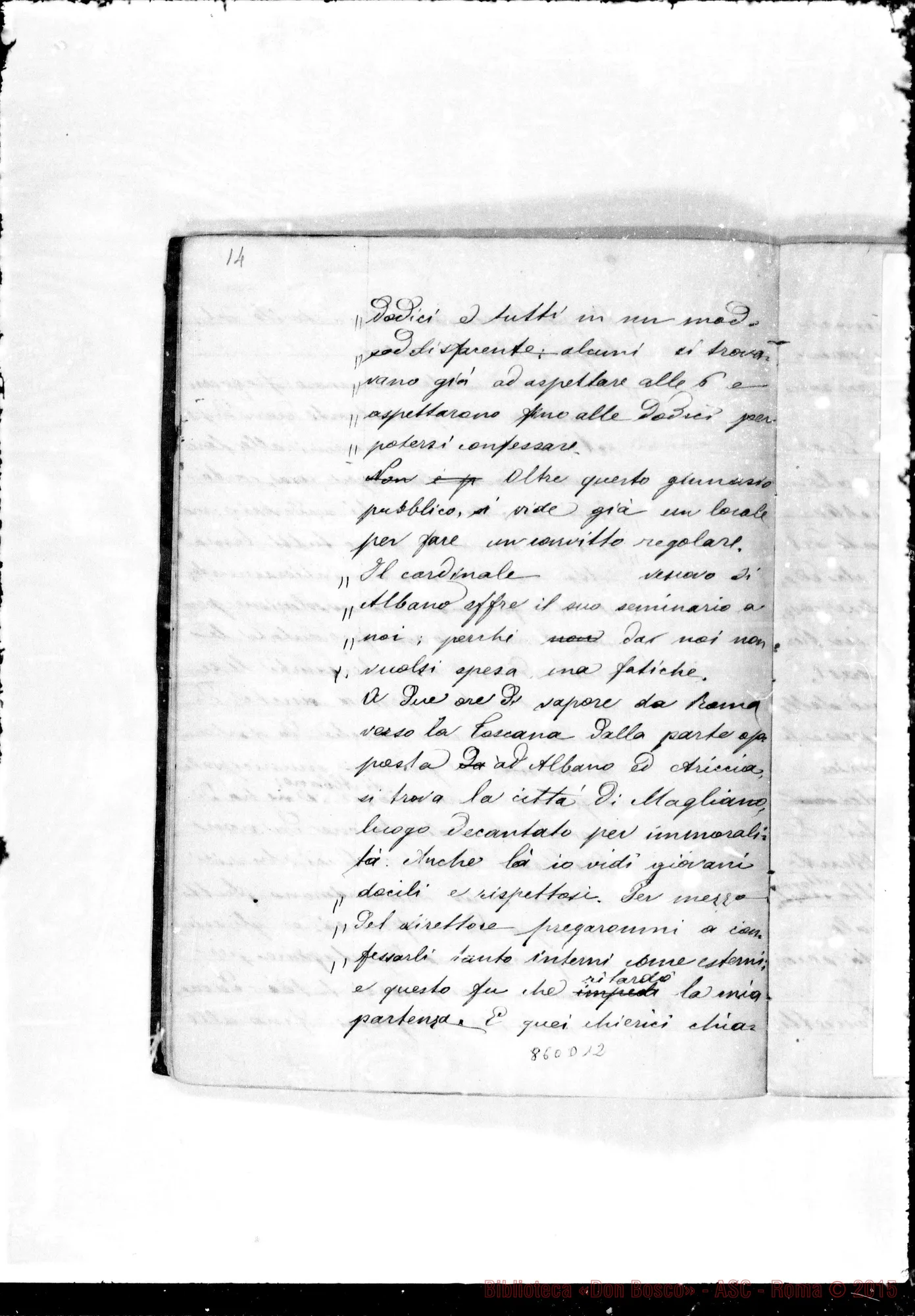 Fotogramma D 12 — Conferenze di S. Frco. di Sales ai giovani nelle vacanze…