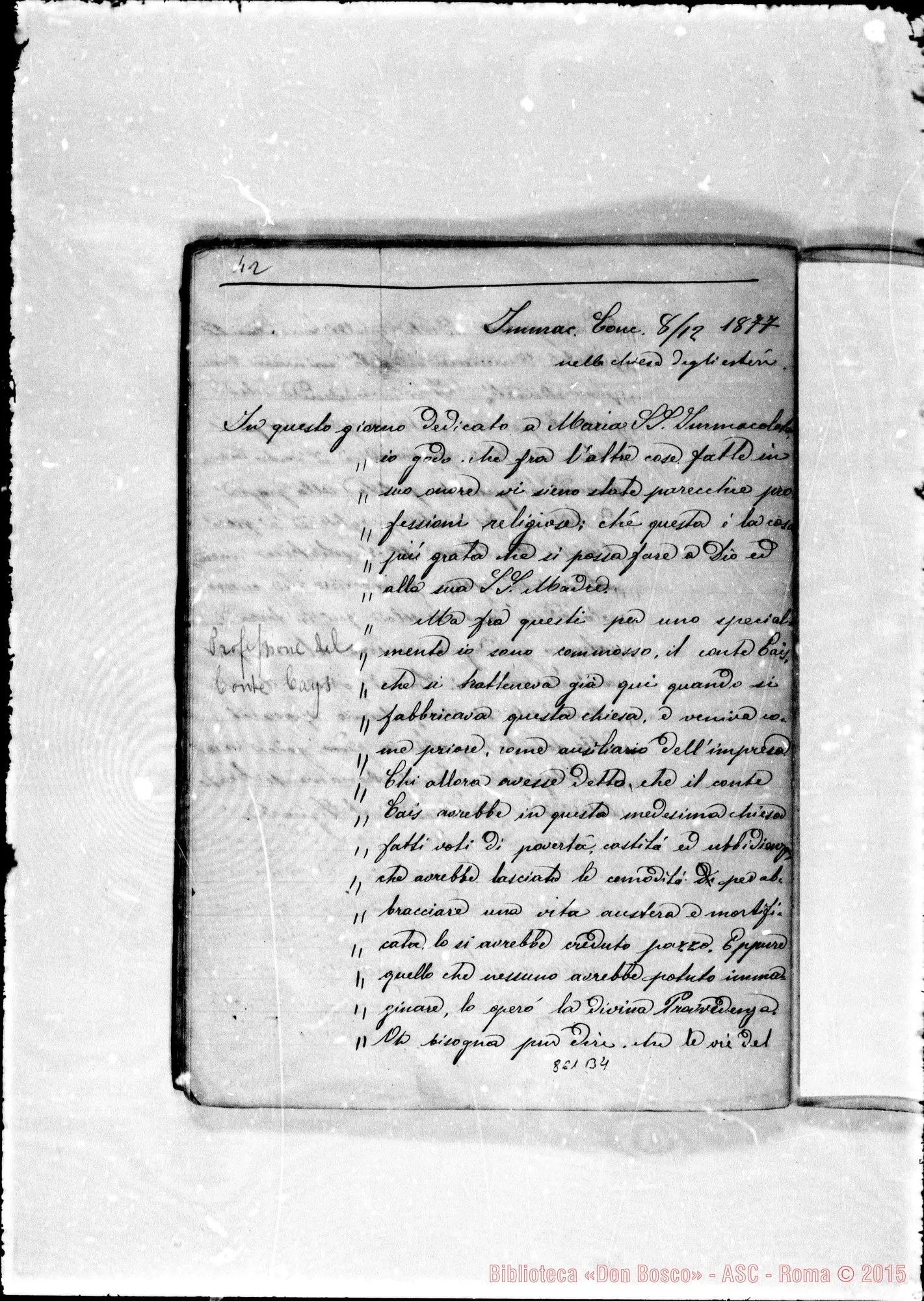Fotogramma B 4 — Conferenze di S. Frco. di Sales ai giovani nelle vacanze…