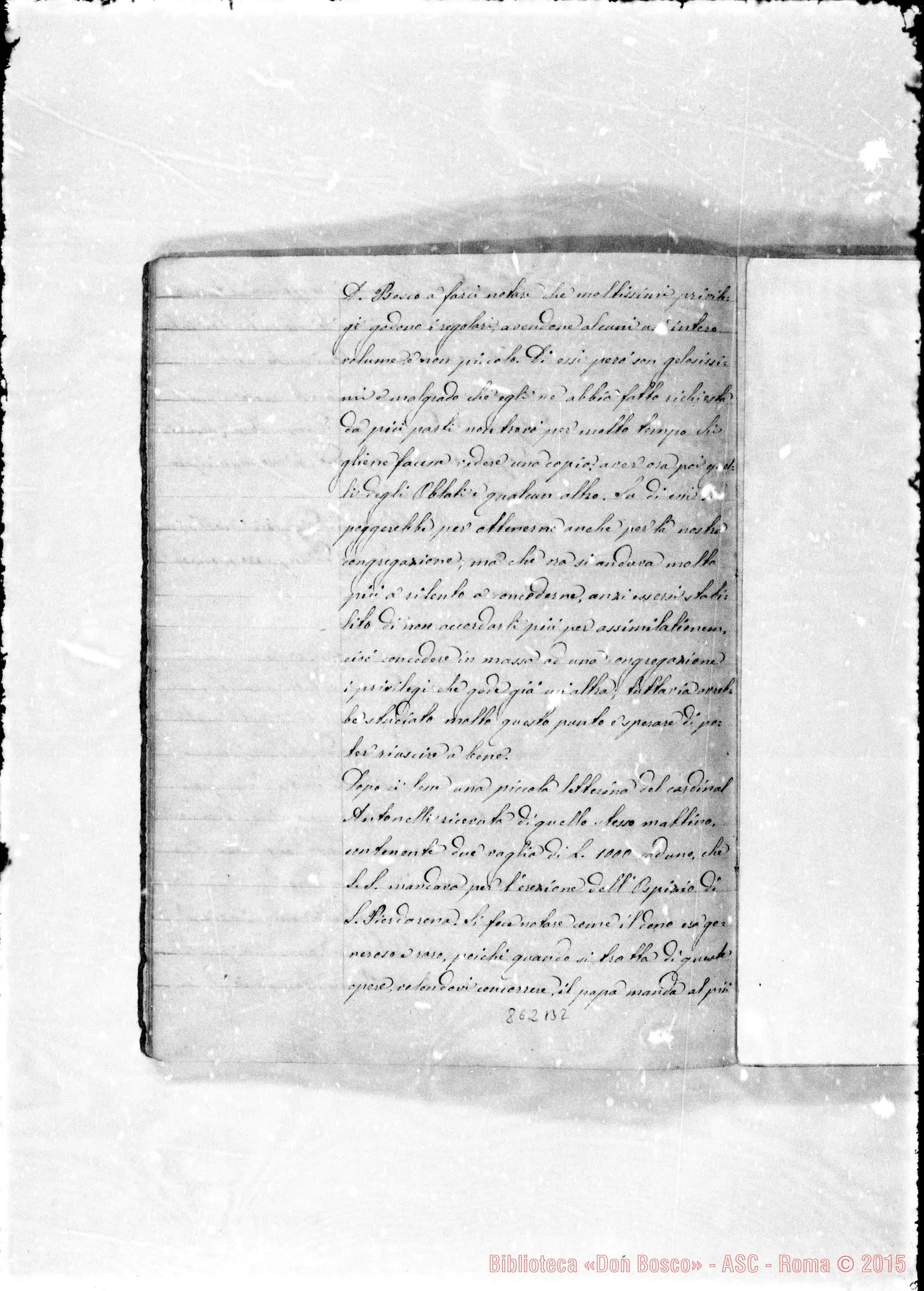 Fotogramma B 2 — Verbali di conferenze. 1875