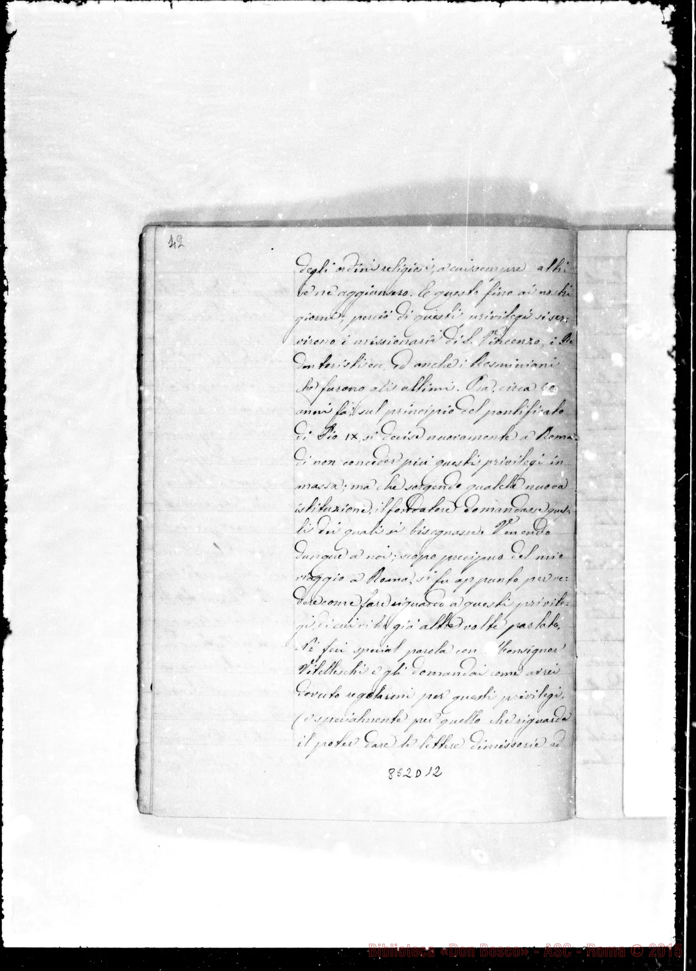 Fotogramma D 12 — Verbali di conferenze. 1875