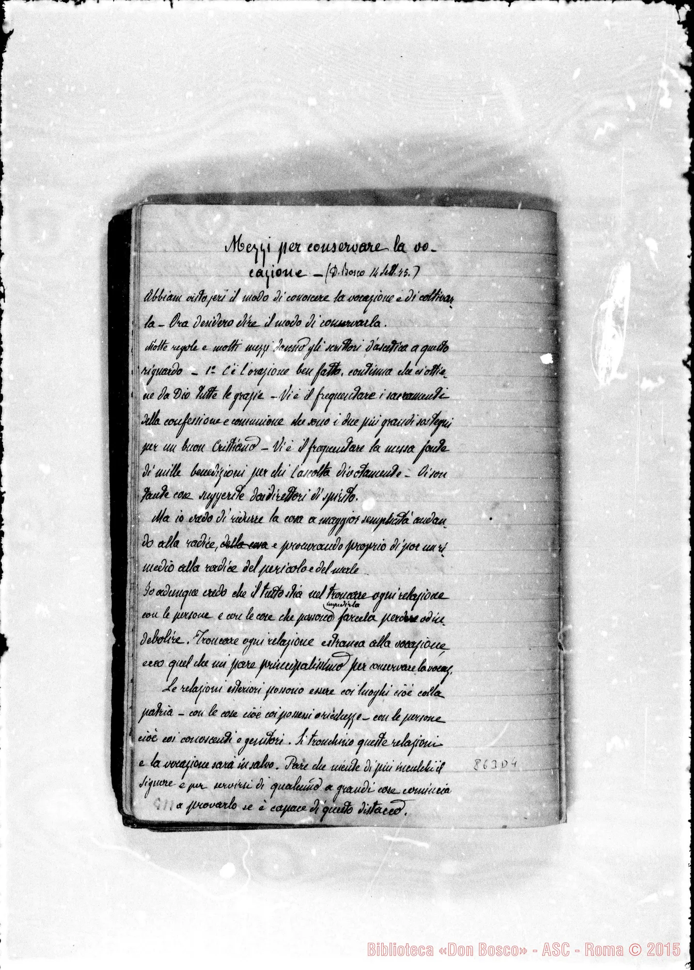 Fotogramma D 4 — Conferenze varie sulla vocazione A Lanzo nel 1875