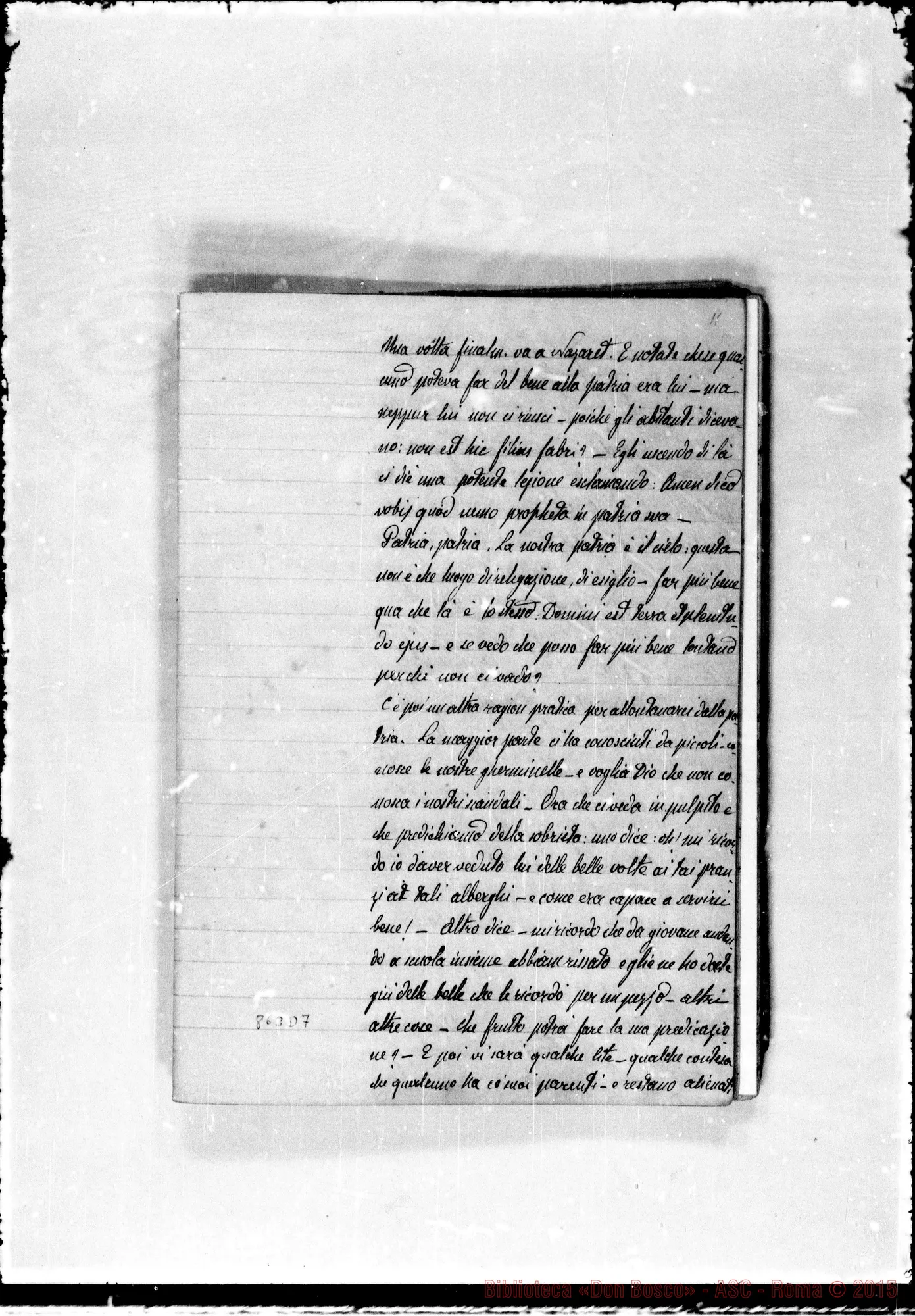 Fotogramma D 7 — Conferenze varie sulla vocazione A Lanzo nel 1875