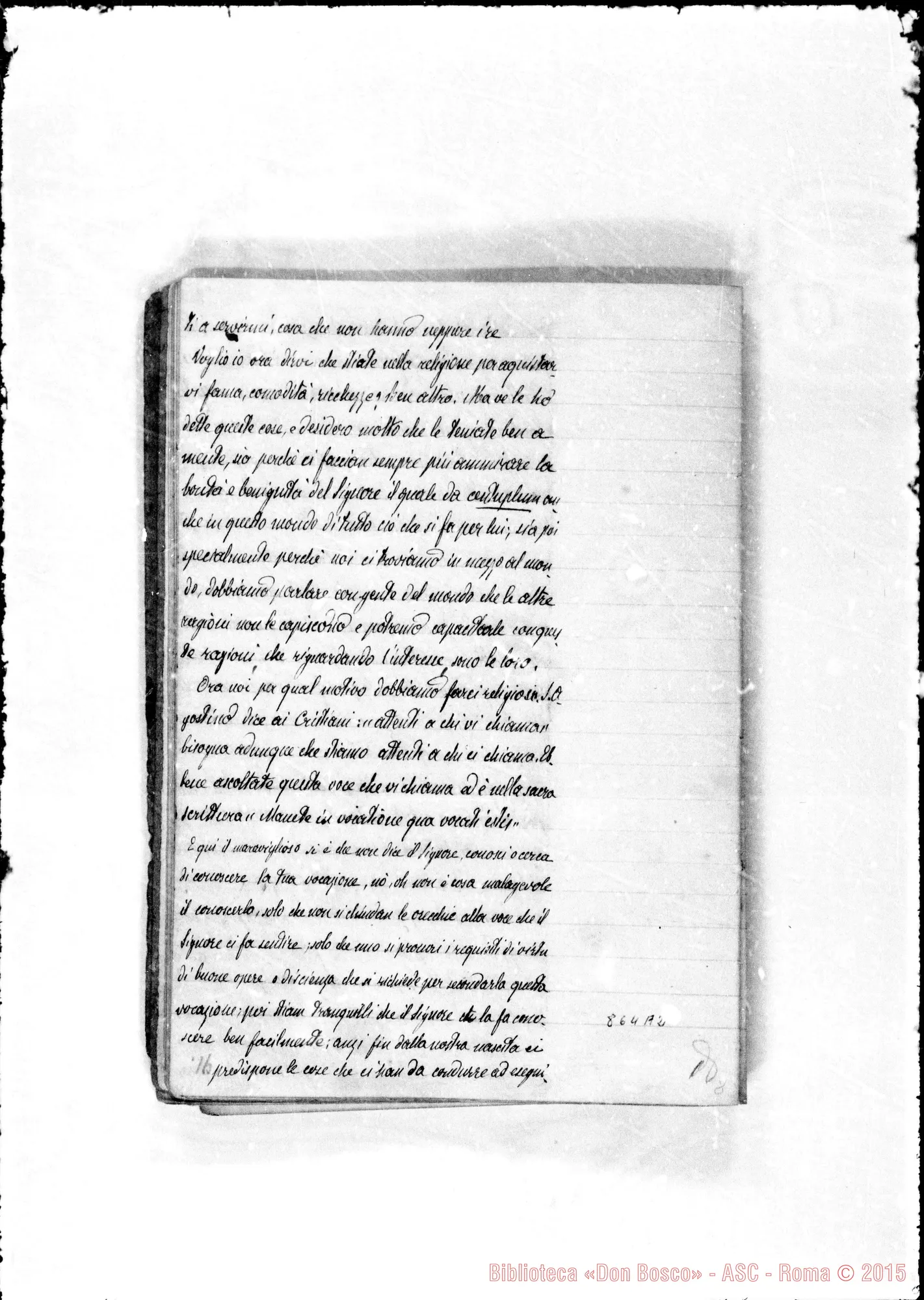Fotogramma A 2 — Conferenze varie sulla vocazione A Lanzo nel 1875