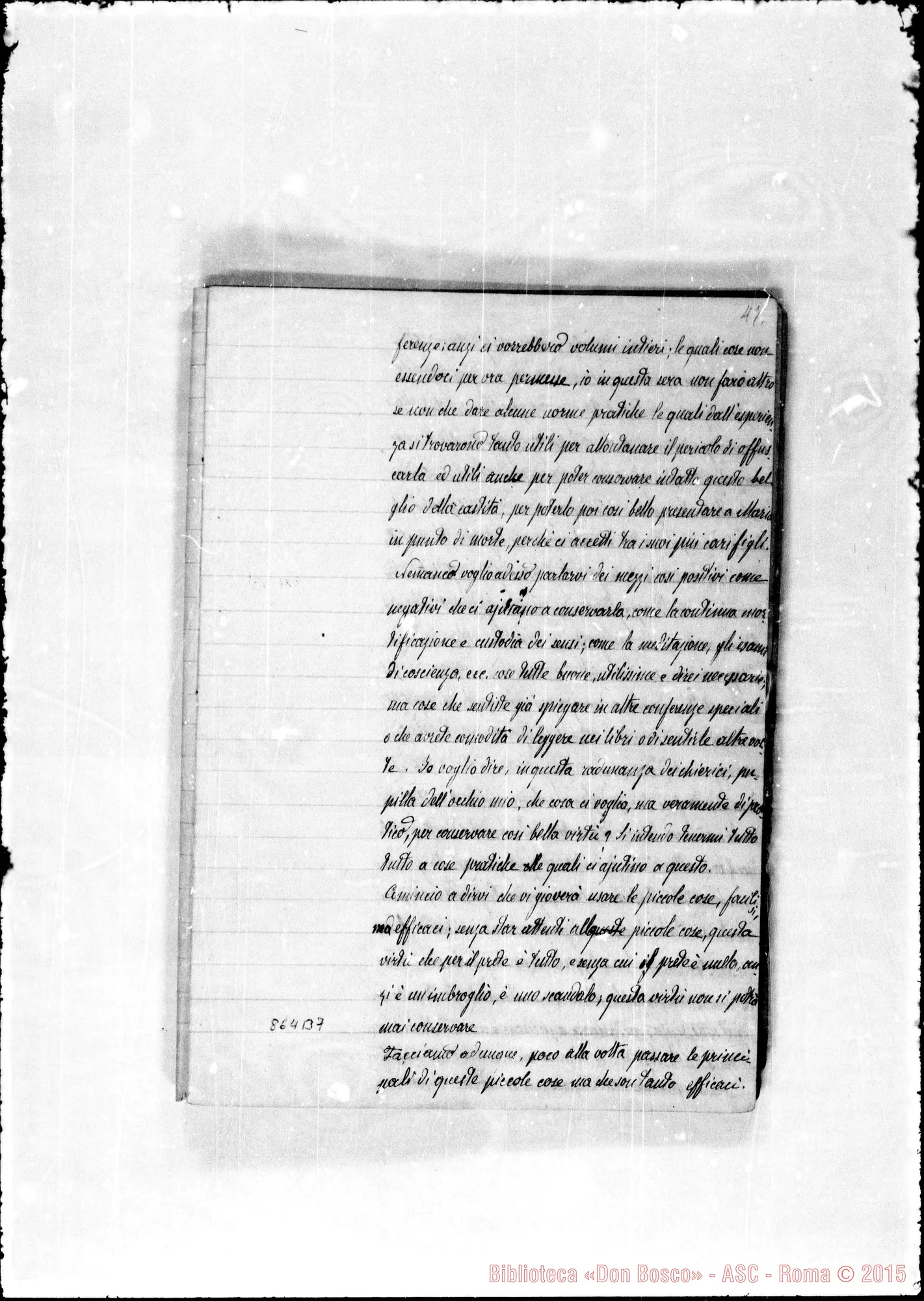 Fotogramma B 7 — Conferenze varie sulla vocazione A Lanzo nel 1875