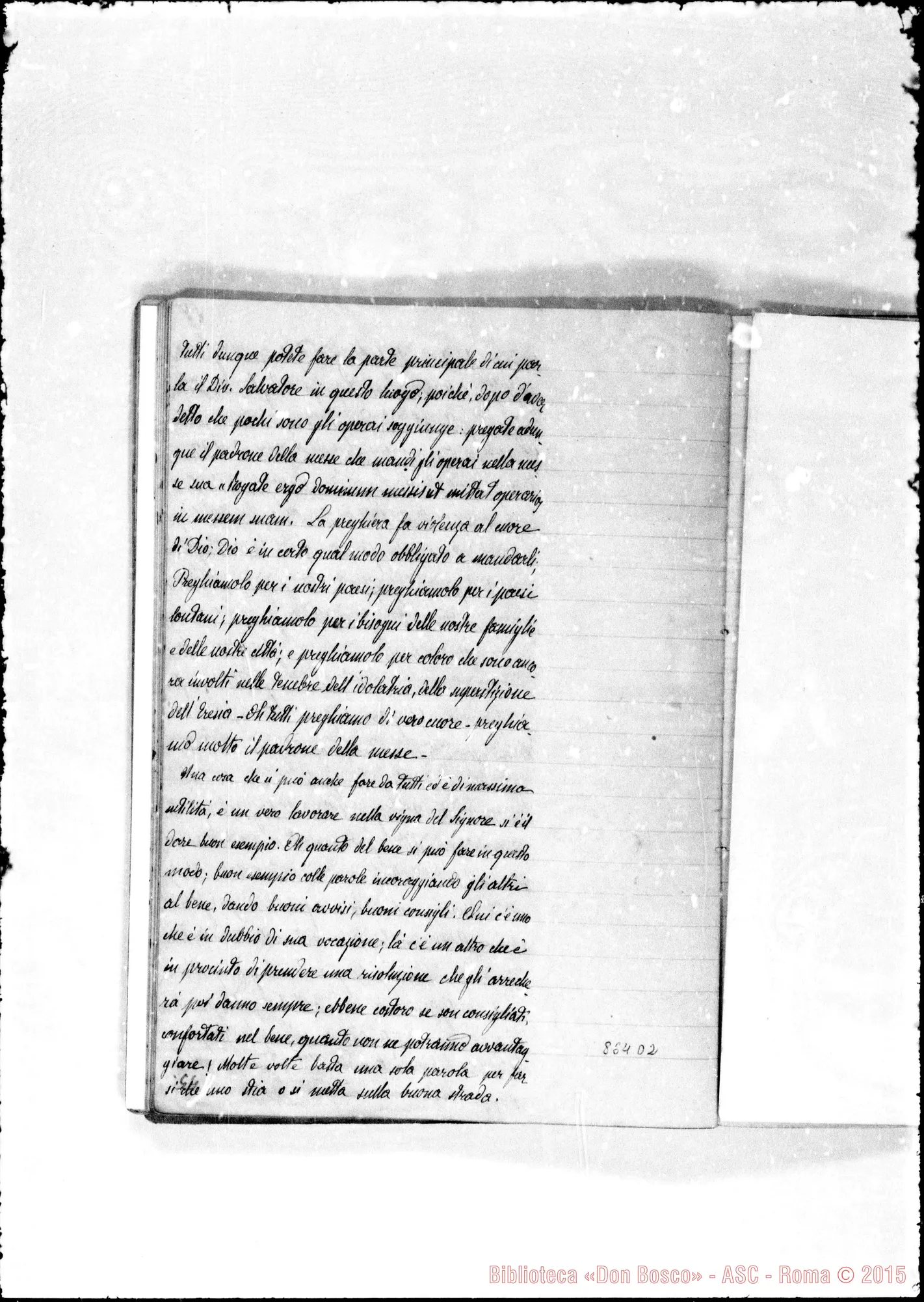 Fotogramma D 2 — Conferenze varie sulla vocazione A Lanzo nel 1875