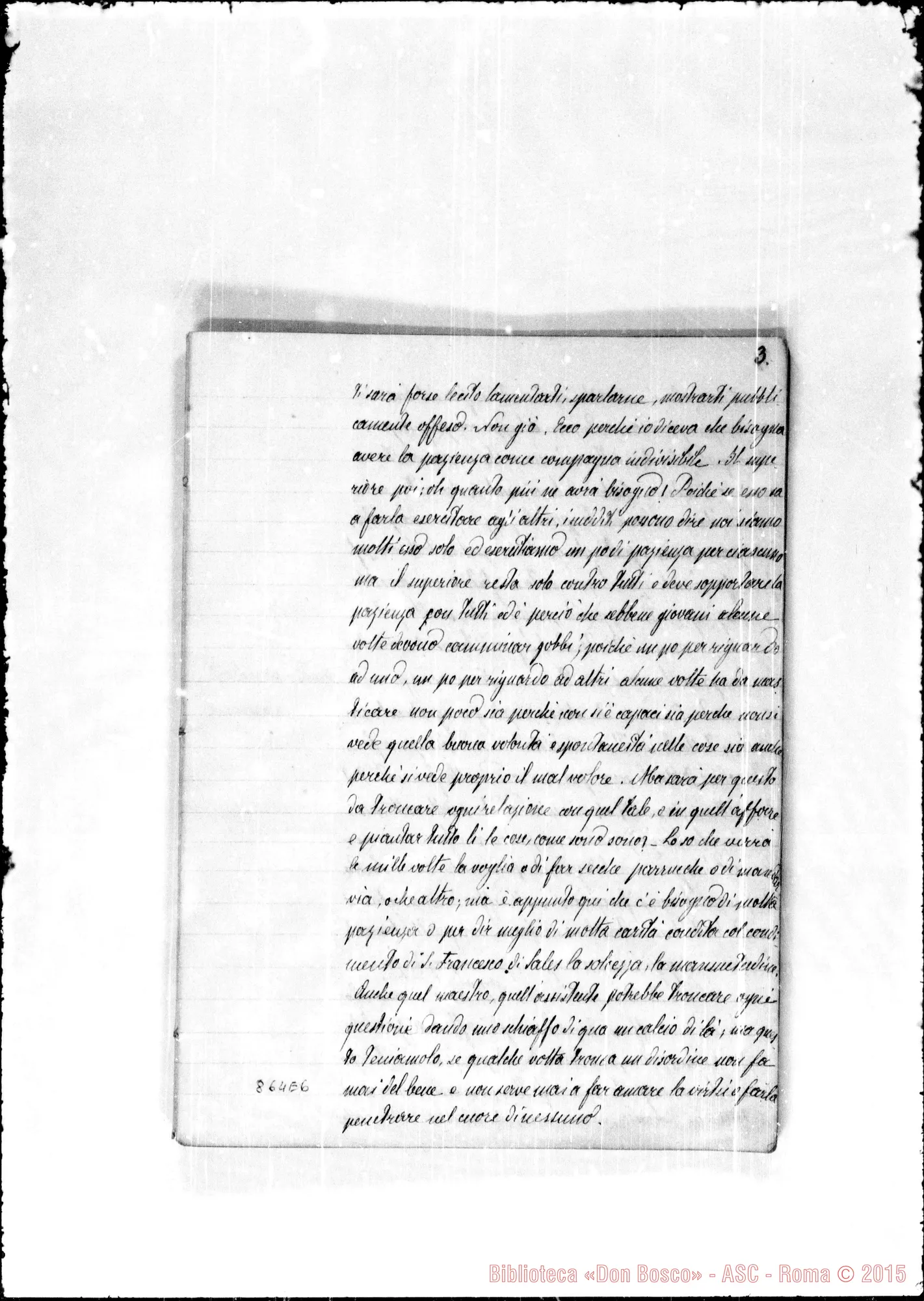 Fotogramma E 6 — Esercizi spirituali 1876. Prima muta, conclusione di D. Bosco