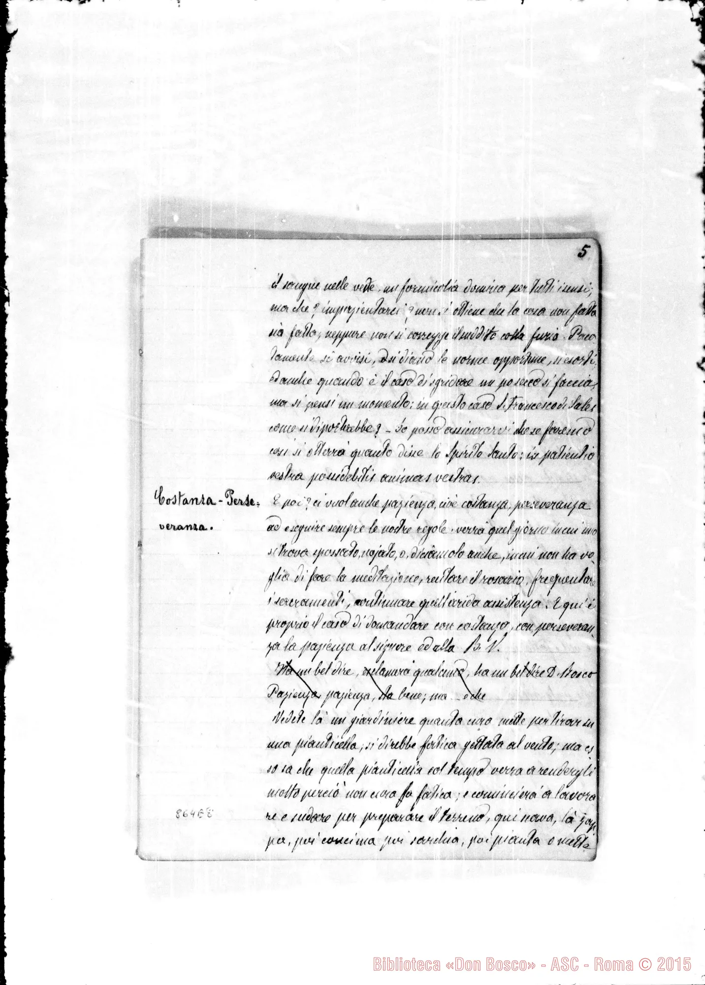 Fotogramma E 8 — Esercizi spirituali 1876. Prima muta, conclusione di D. Bosco